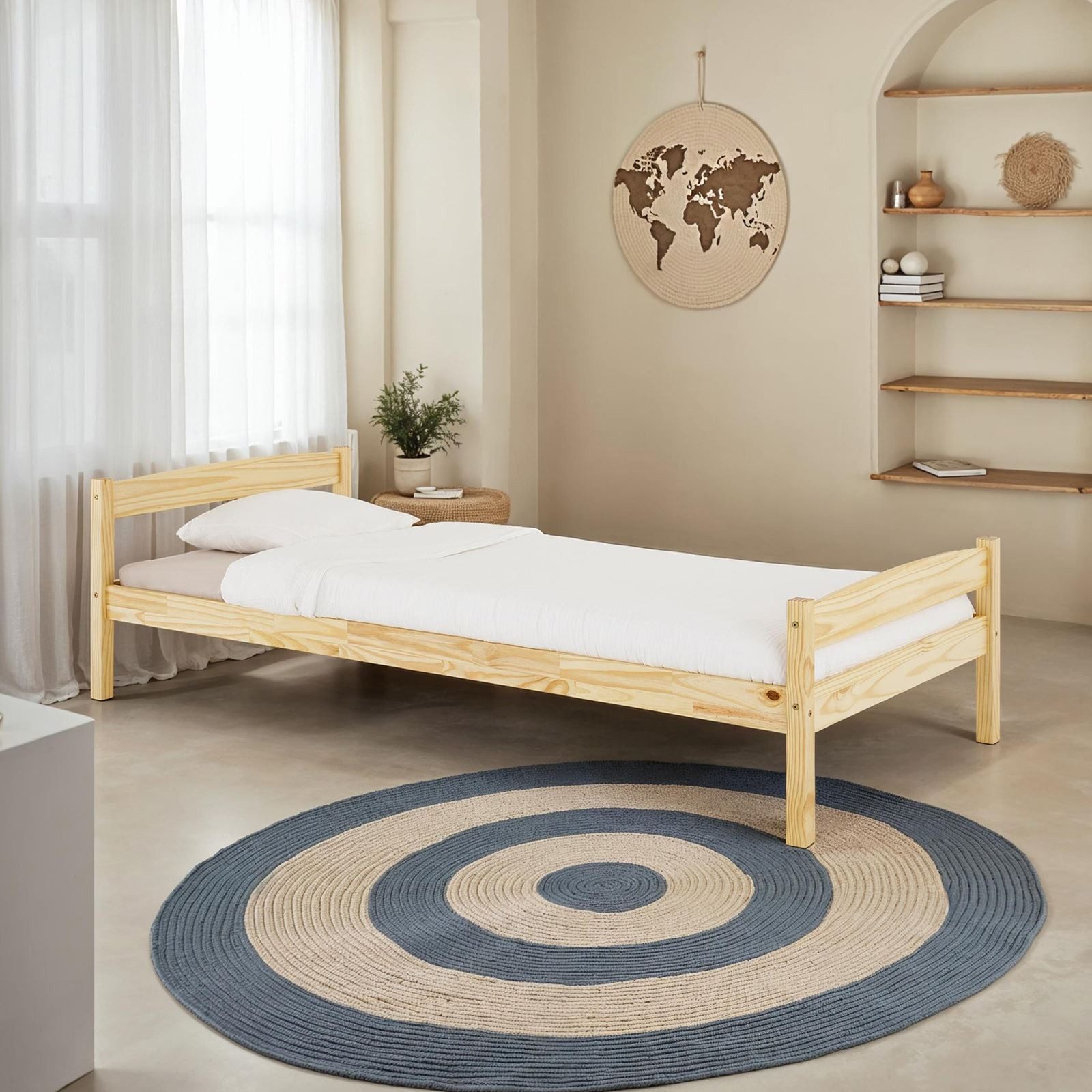 IDIMEX Massivholzbett BORIS, Massivholzbett Einzelbett Bett Kinderbett Juge günstig online kaufen