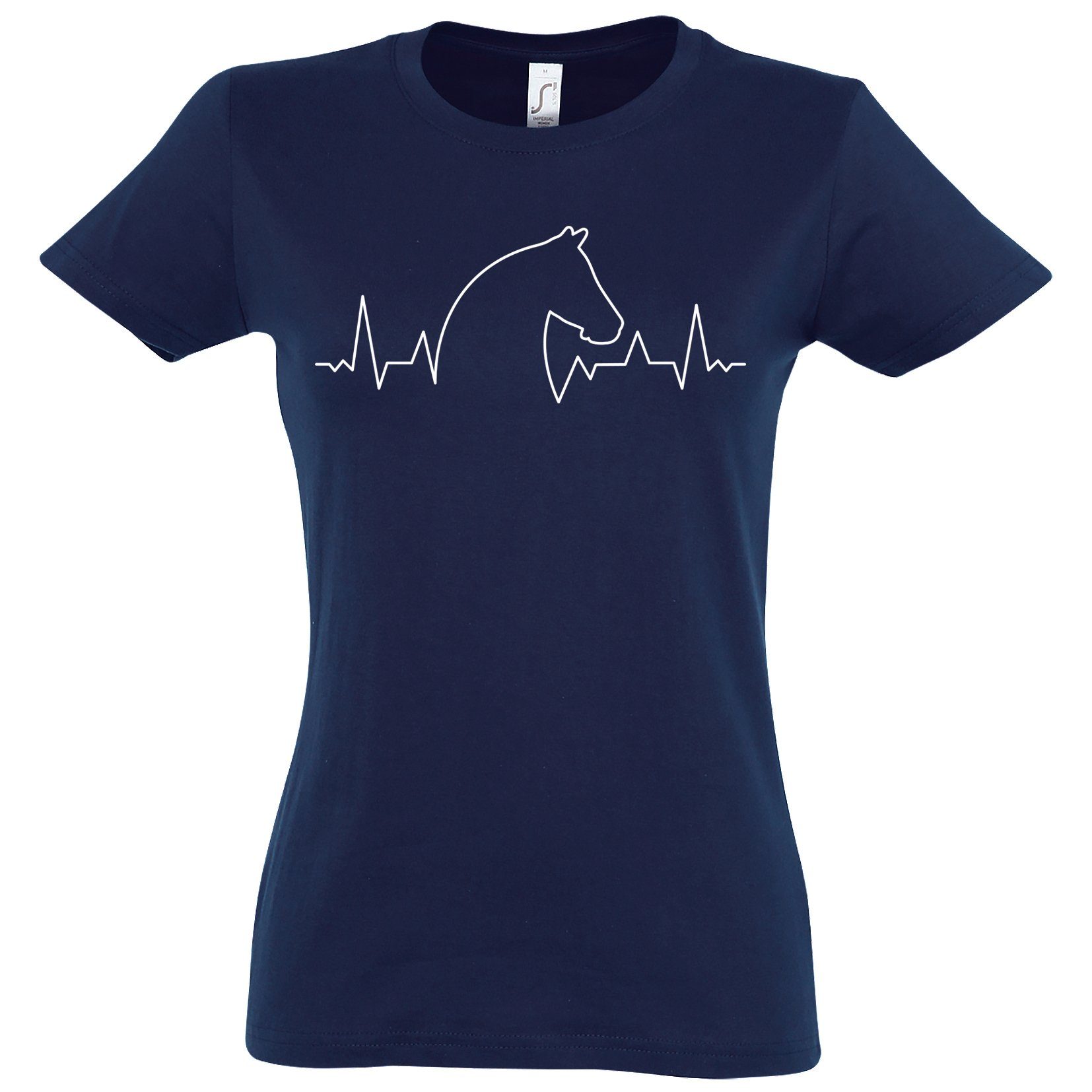 Youth Designz T-Shirt Pferd Heartbeat Damen Shirt mit trendigem Frontprint