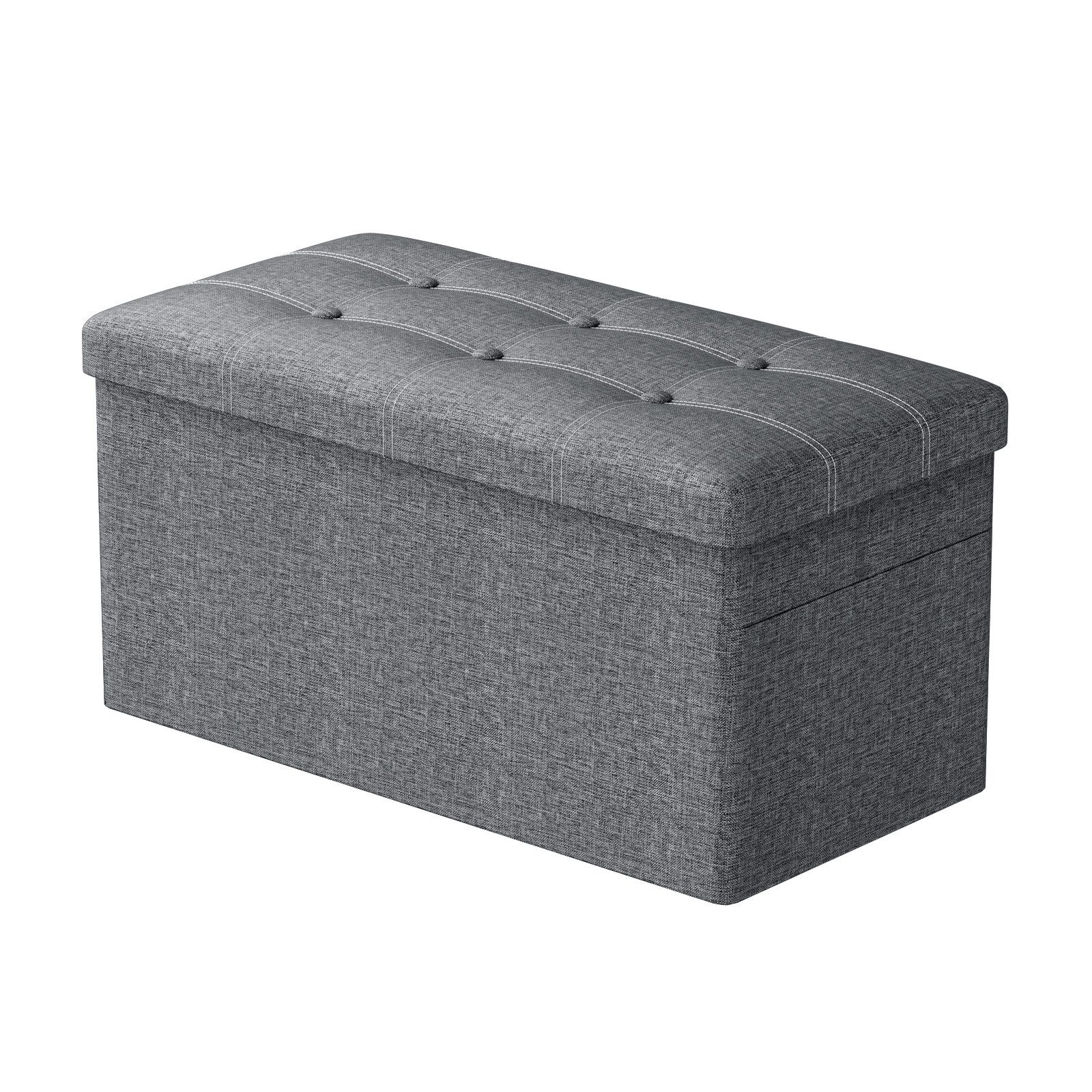 Oak&Tea Sitzbank Sitzbank klappbare Sitztruhe klappbare Aufbewahrungsbox mit Stauraum, 76×38×38 cm & 110×38×38 cm bis 300 kg belastbar Aufbewahrungsbankett