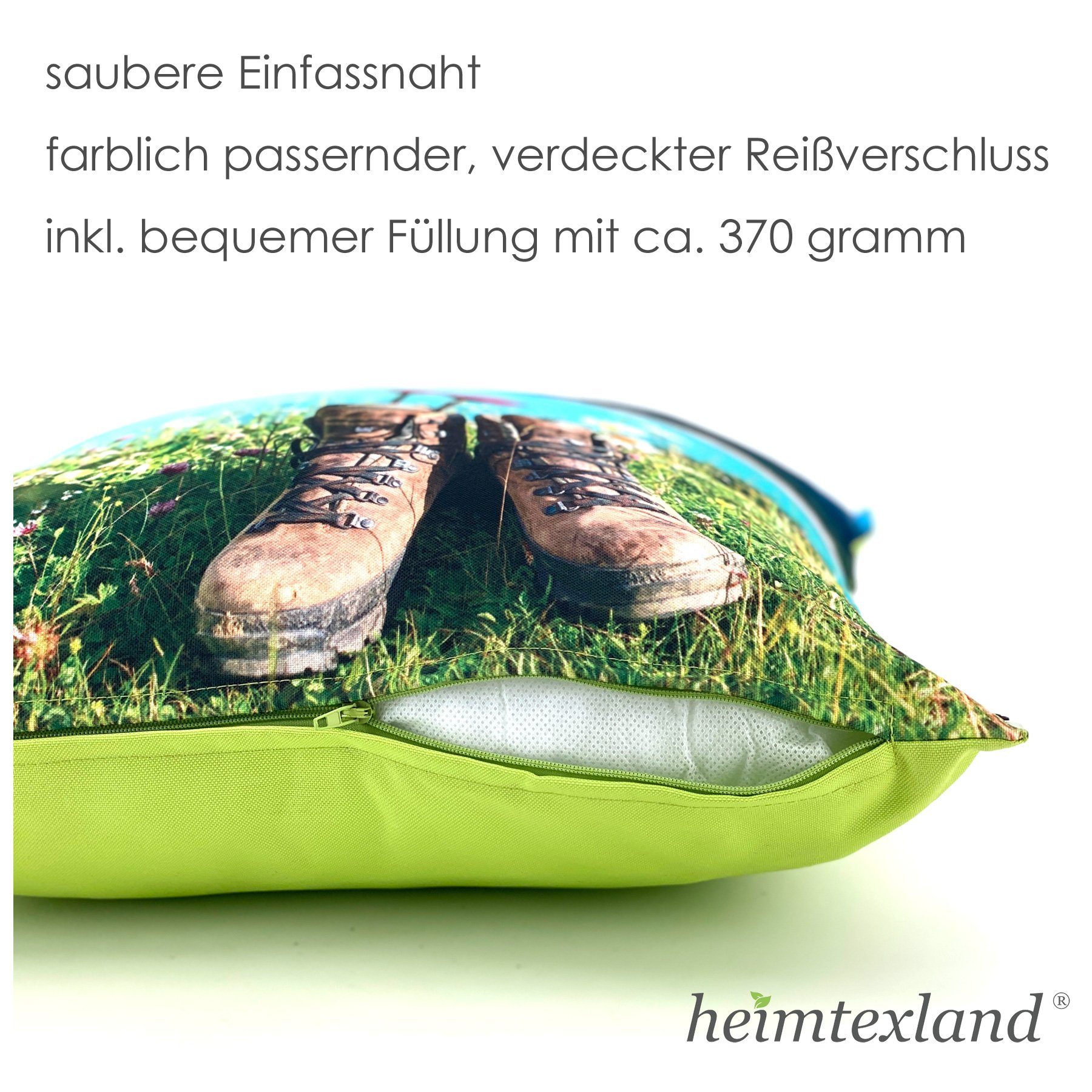 heimtexland Dekokissen Outdoorkissen Garten Deko Outdoor Kissen Maritim, schmutz- und wasserabweisend