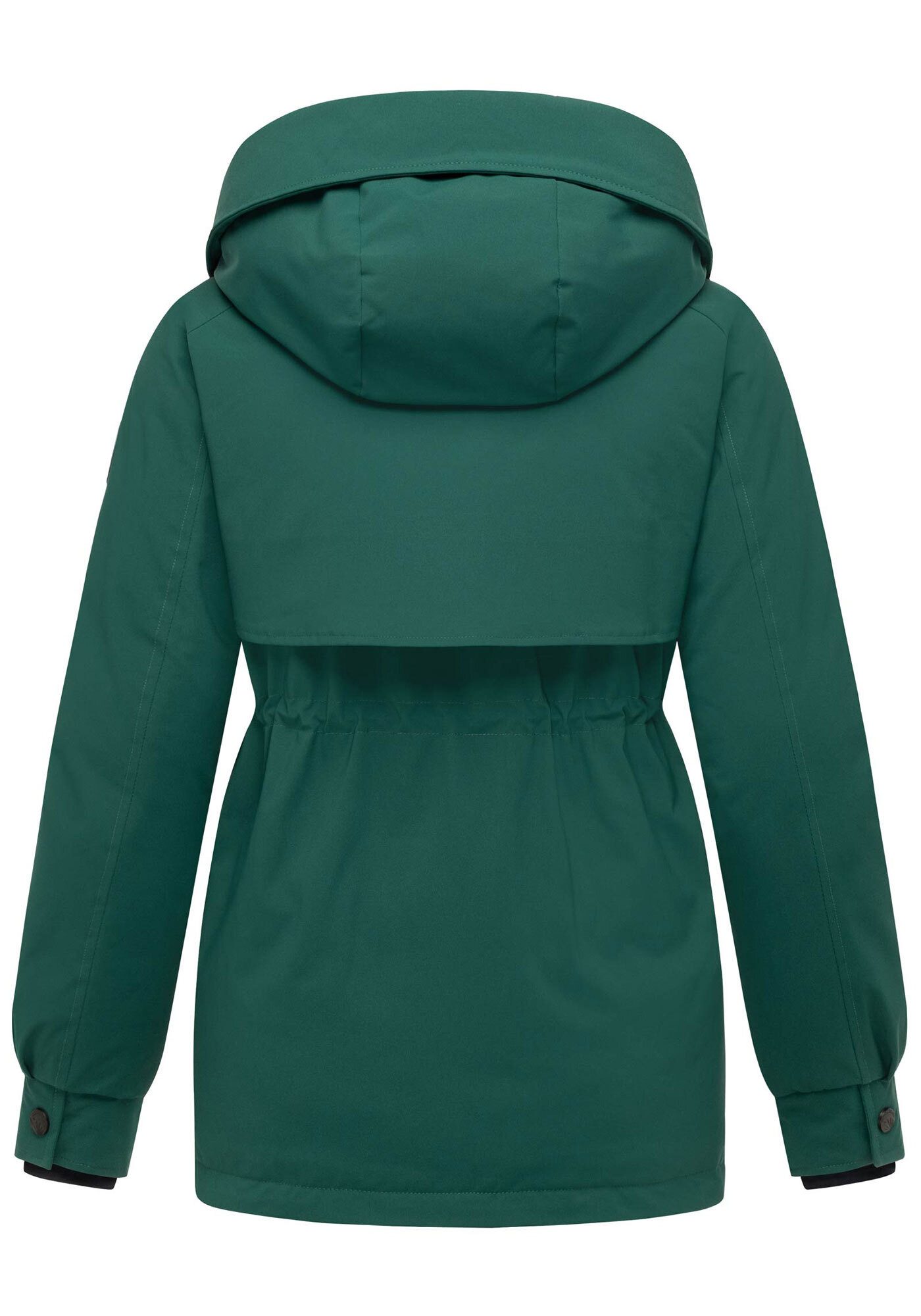 Marikoo Winterjacke Shigaraa mit abnehmbarer Kapuze und Gummizug an der Taille