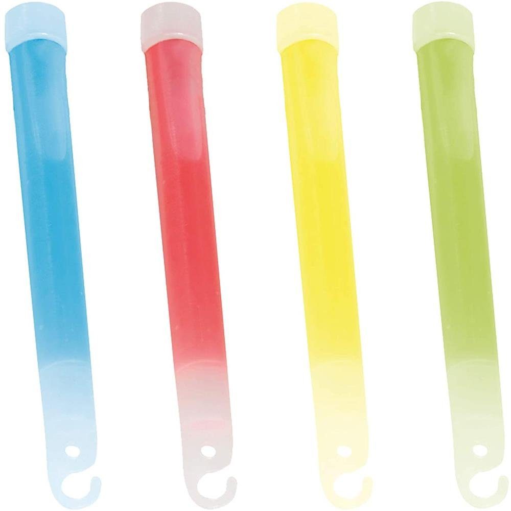PLANTIN Discolicht Glow Stick 15cm 60 Stück, Knicklichter, 4 Farben, Blau, Gelb, Grün, Rot, Leuchtstick, Leuchtstab, Knicklicht, Halloween, Partybeleuchtung, Kindergeburtstag, inkl. Umhängeband