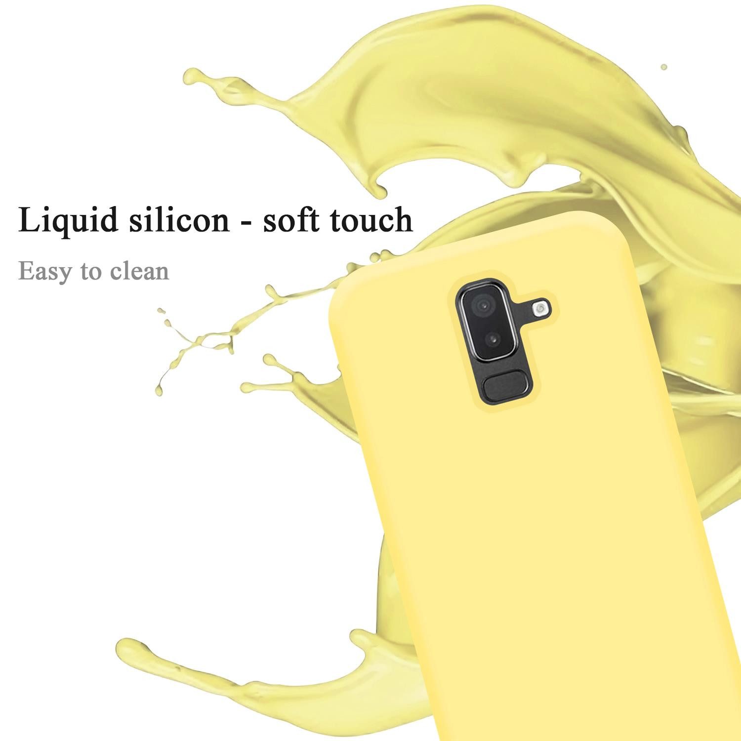 Cadorabo Handyhülle für Samsung Galaxy A6 PLUS 2018 Hülle Samsung Galaxy A6 PLUS 2018, Flexible Hülle TPU Silikon Schutzhülle Back Cover Case