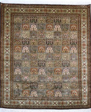 Seidenteppich R.Taj 219, Kayoom, rechteckig, Höhe: 10 mm, Einzelstück mit Zertifikat, Wohnzimmer