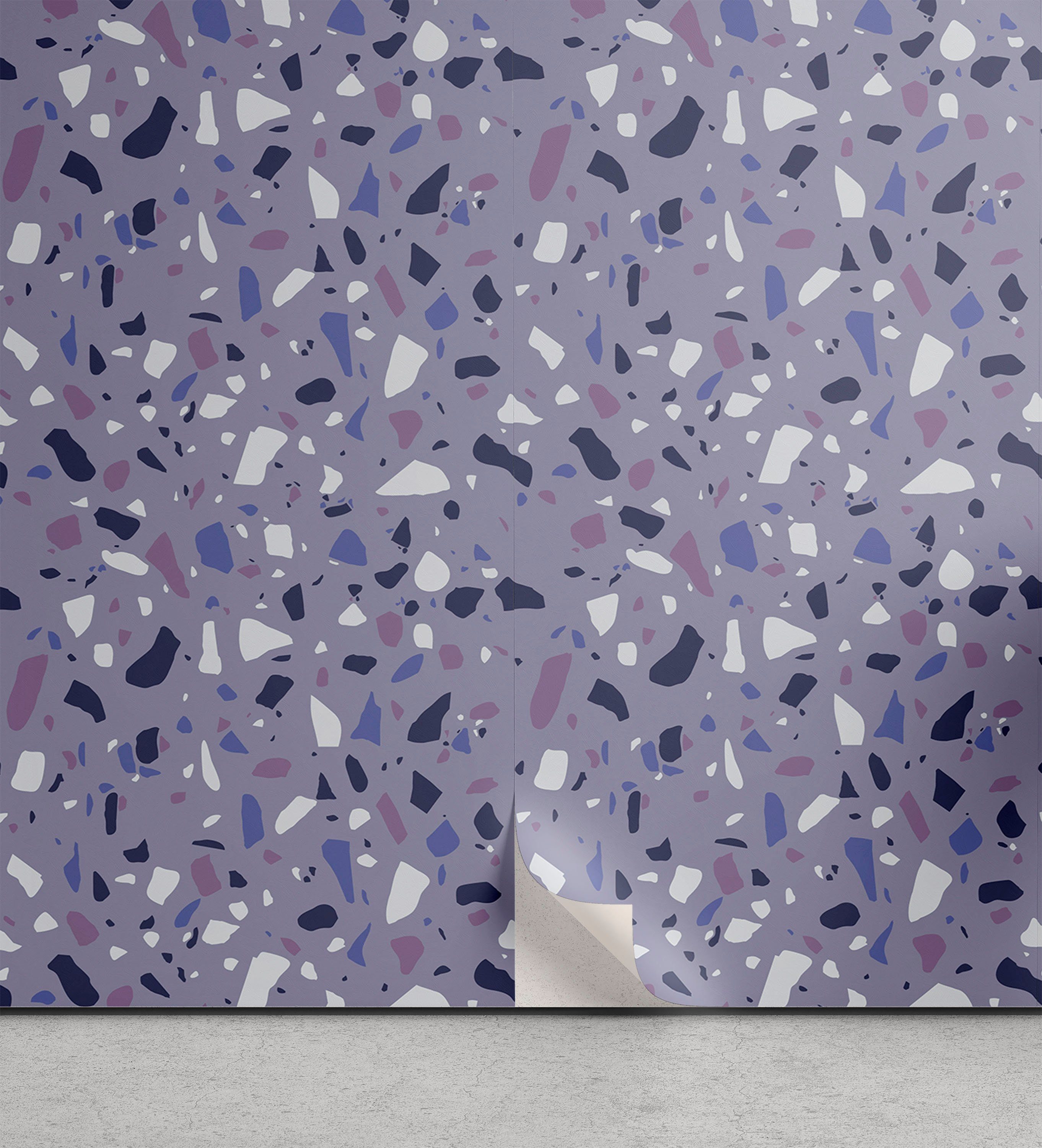 Abakuhaus Vinyltapete selbstklebendes Wohnzimmer Küchenakzent, Abstrakt Mineral wie Formen Steine