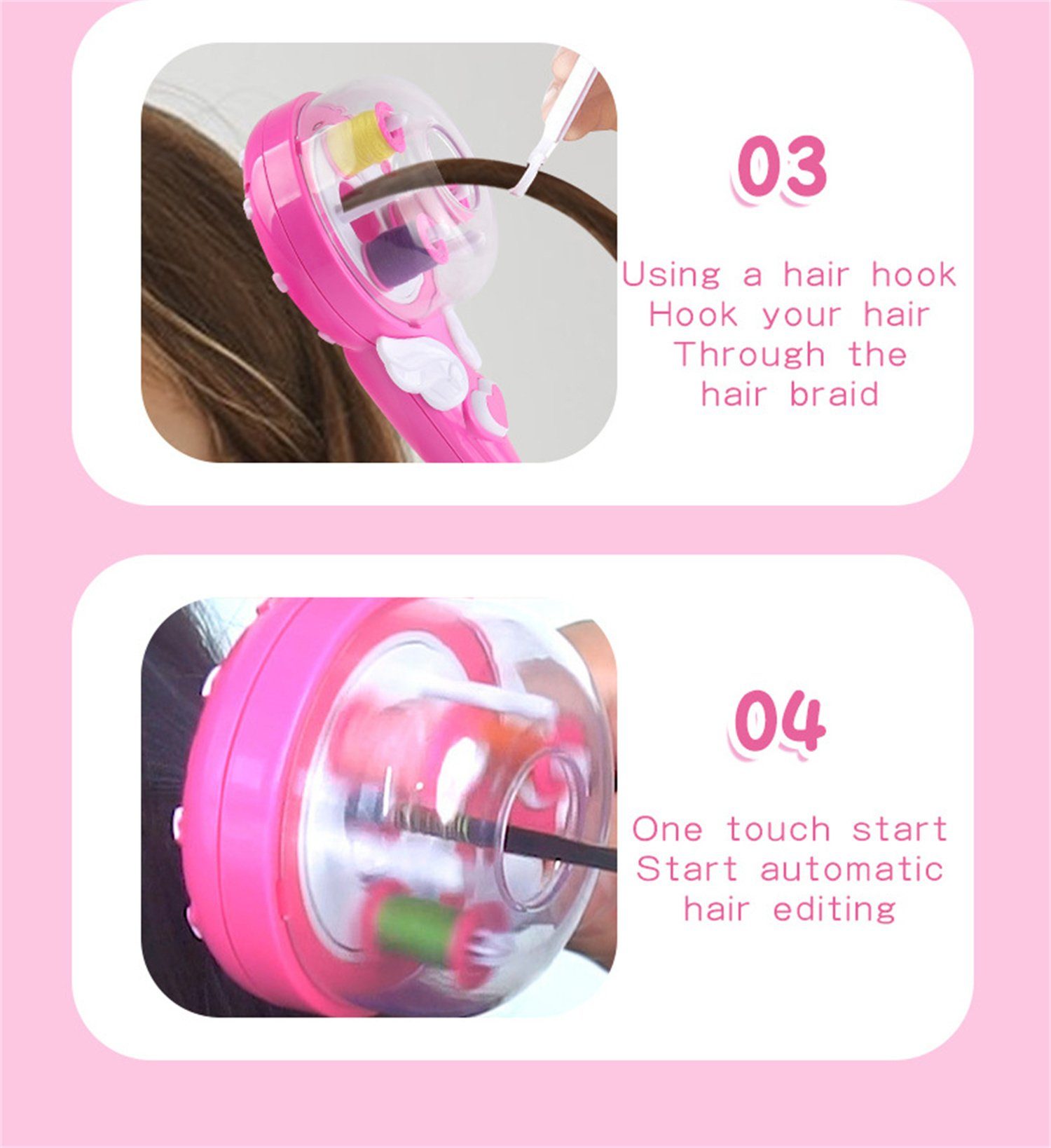 autolock Haarstyling-Set Automatischer Haarflechter,Elektrische DIY Haarflechtmaschine