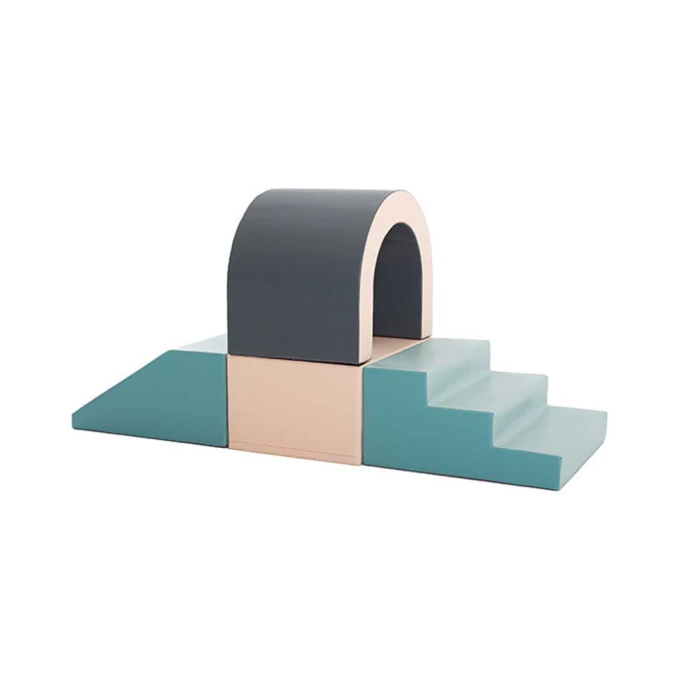 IGLUSoftplay IGLU Soft Play Spielbausteine 4 XL Schaumstoff Softbausteine Tunnel Spielbausteine