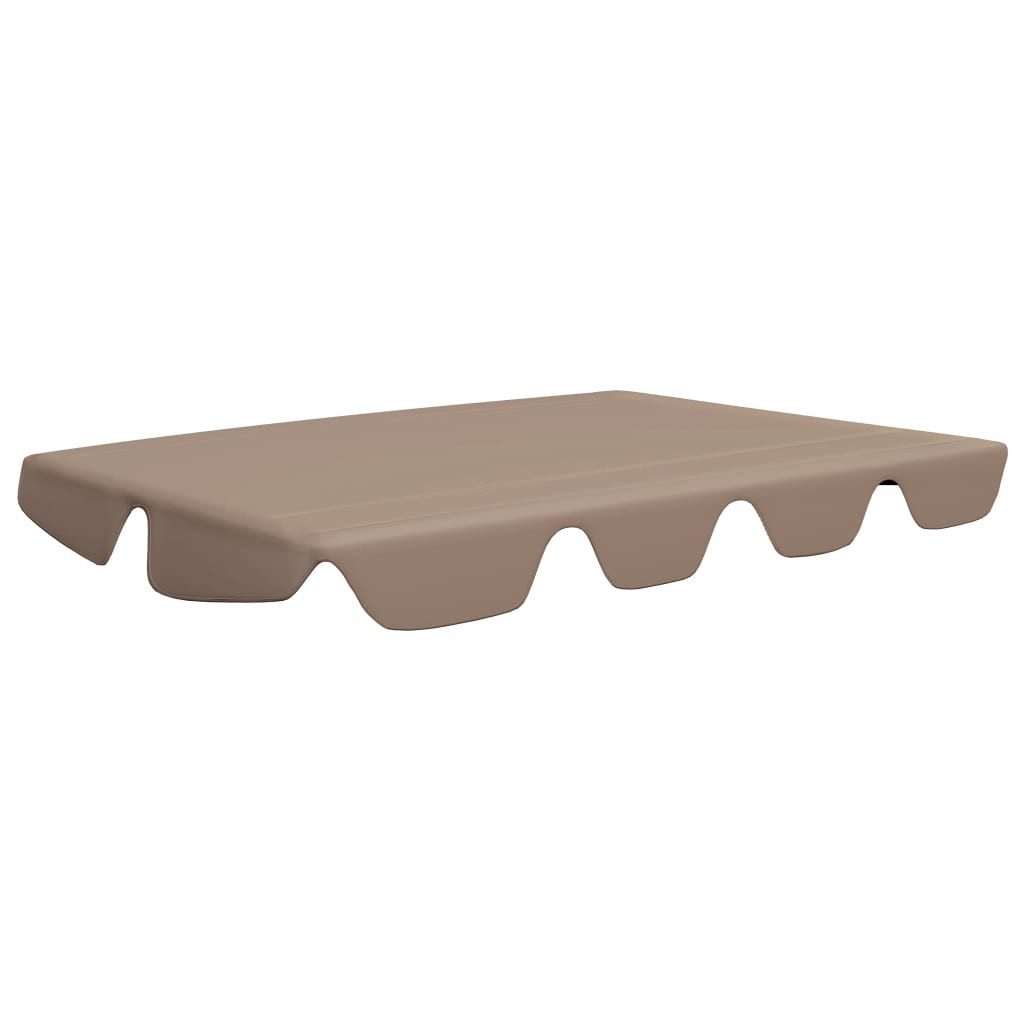vidaXL Hollywoodschaukel 188168 x 145110 cm Hollywoodschaukel Ersatzdach Taupe 188x145 cm wasse, Textilene