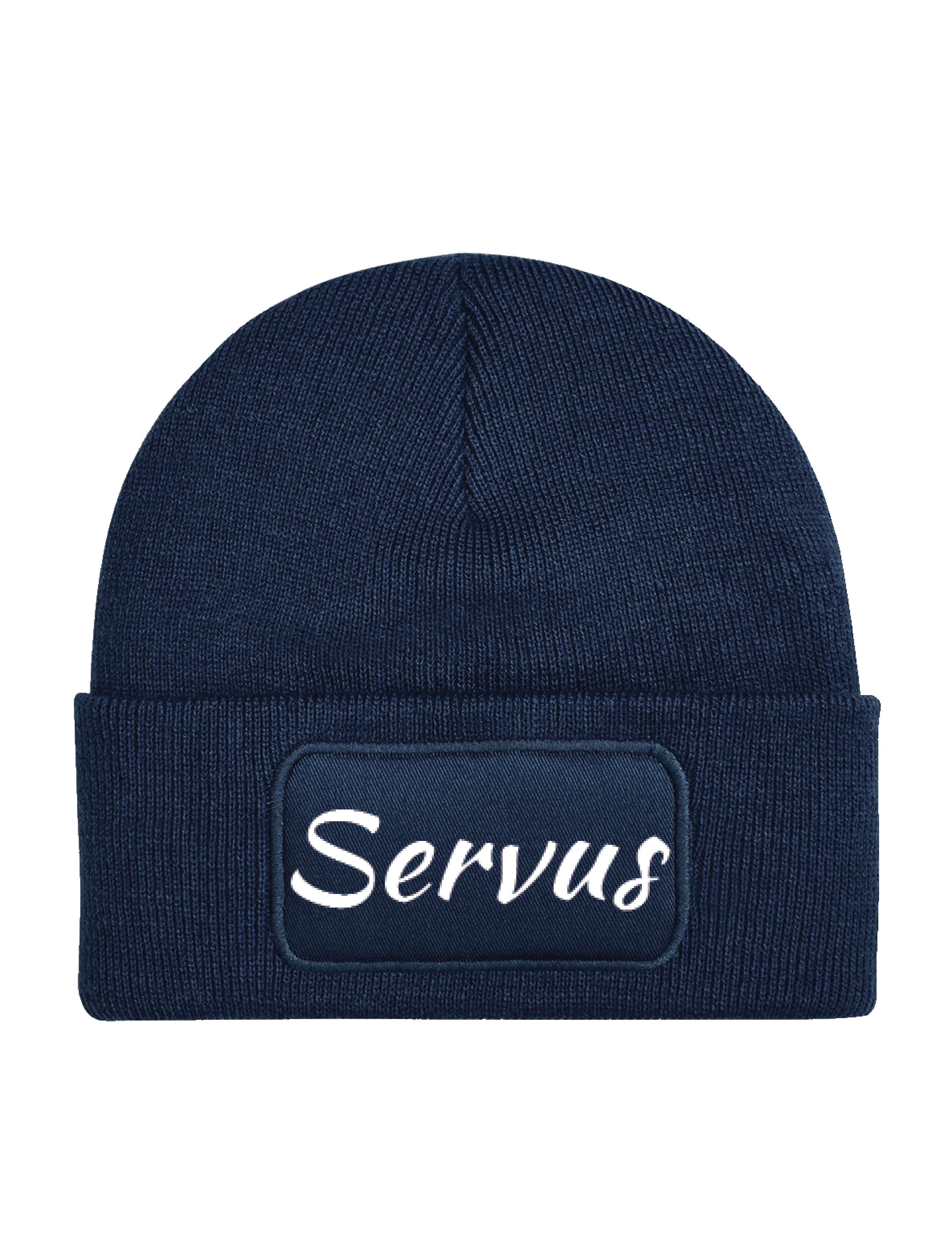 Beanie Unisex "Servus" Beanie Mütze für Damen und Herren Geschenk Statement