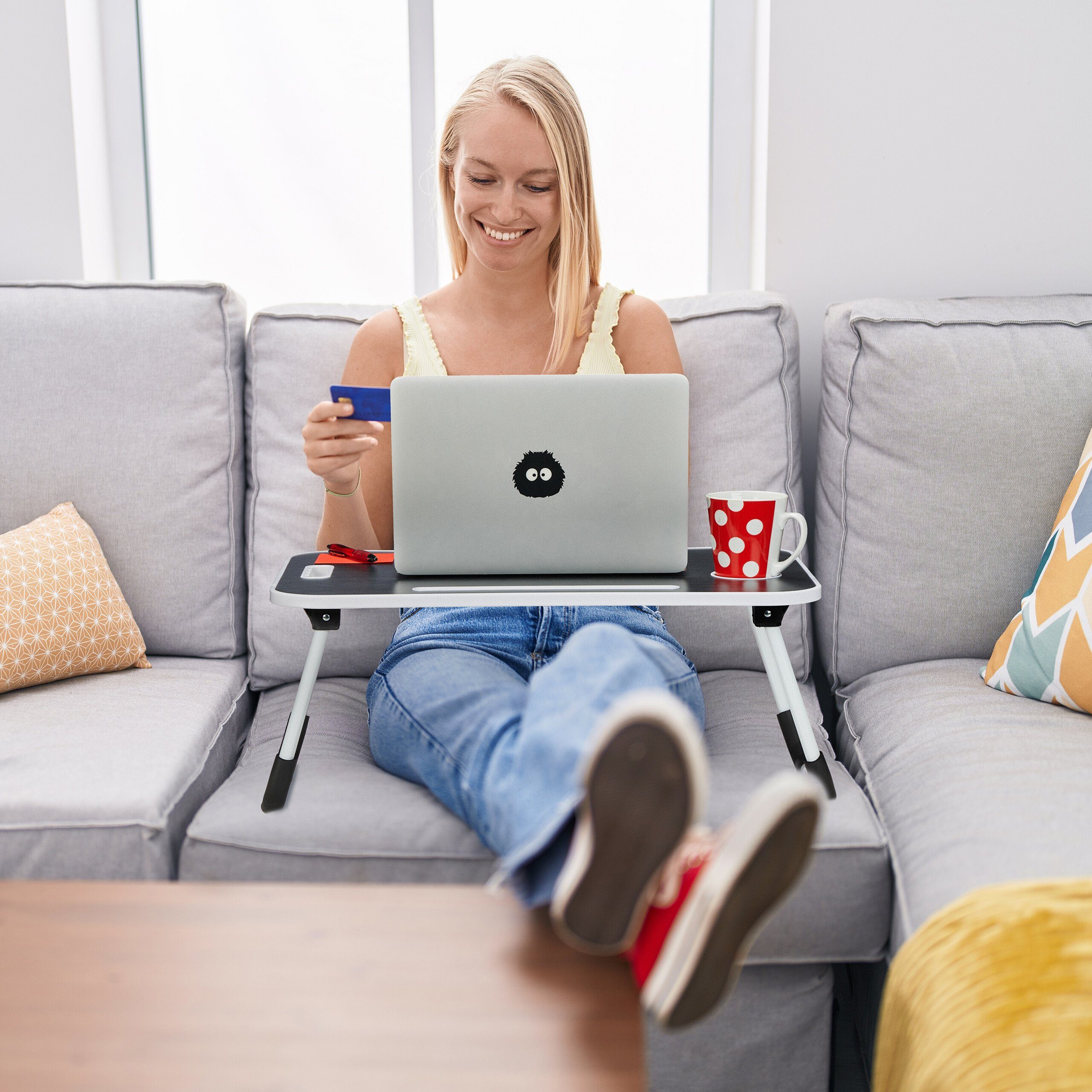relaxdays Laptoptisch Klappbarer Laptoptisch