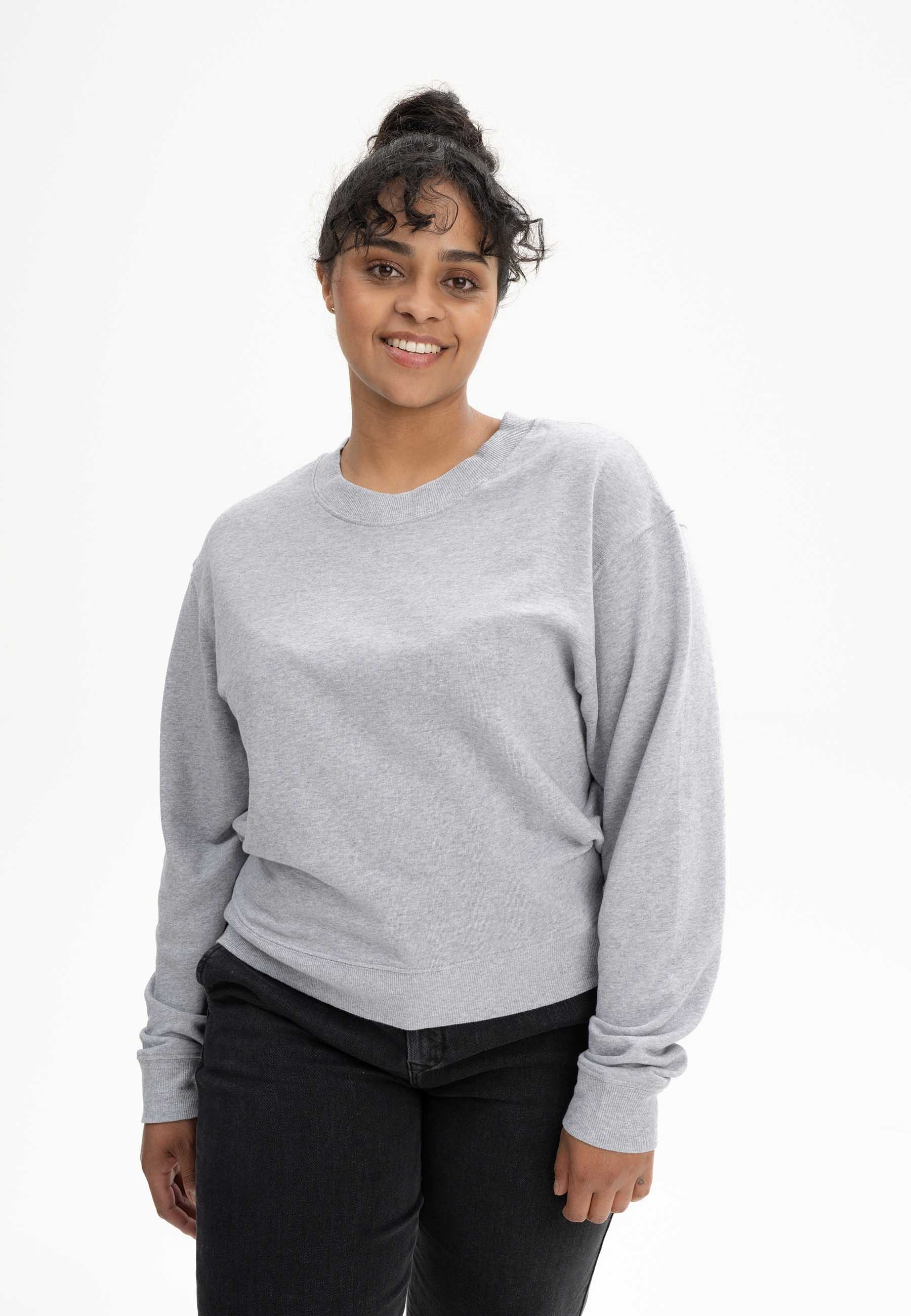 MELA Sweatshirt Sweatshirt Style RATI Rippbündchen