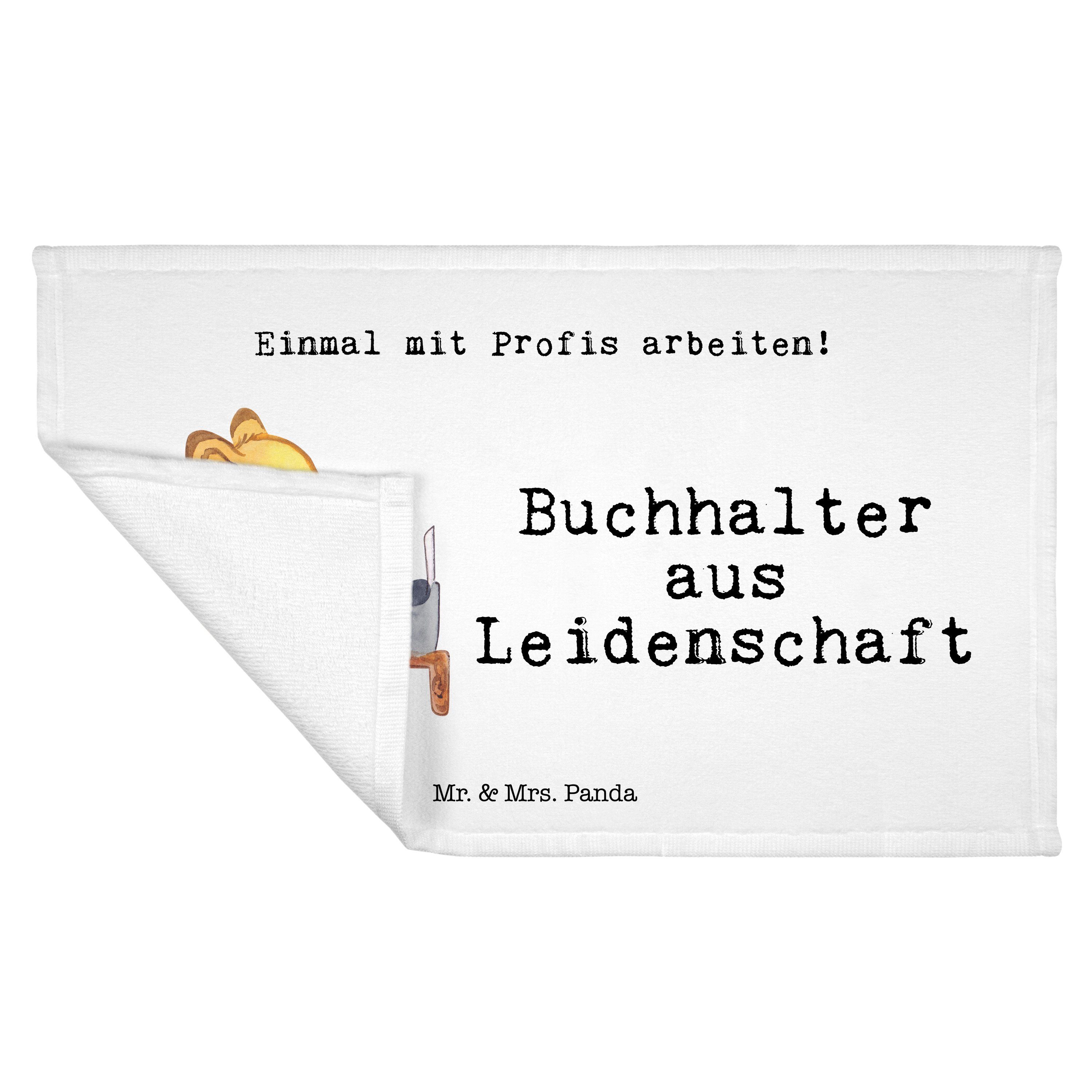 Buchhalter Geschenk, & Büro, Rente, Mrs. Weiß Mr. Leidenschaft Panda - (1-St) aus Handtuch Kollege, -