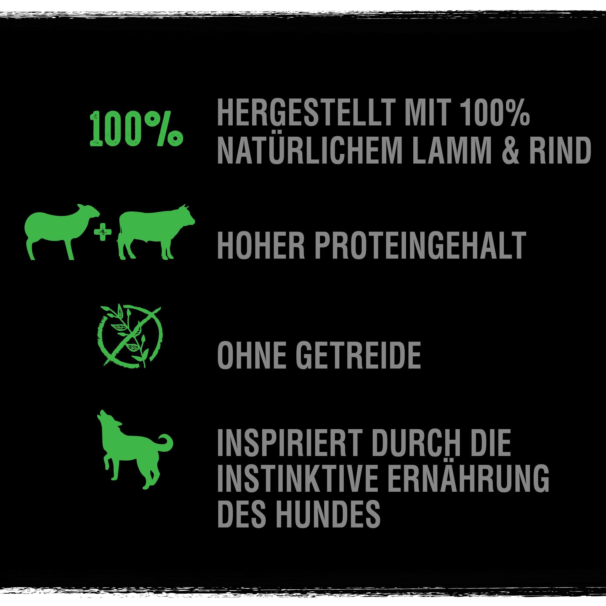 CRAVE CRAVE™ Hund Beutel mit Lamm und Rind 2 x 7kg, Trockenfutter für: Hunde