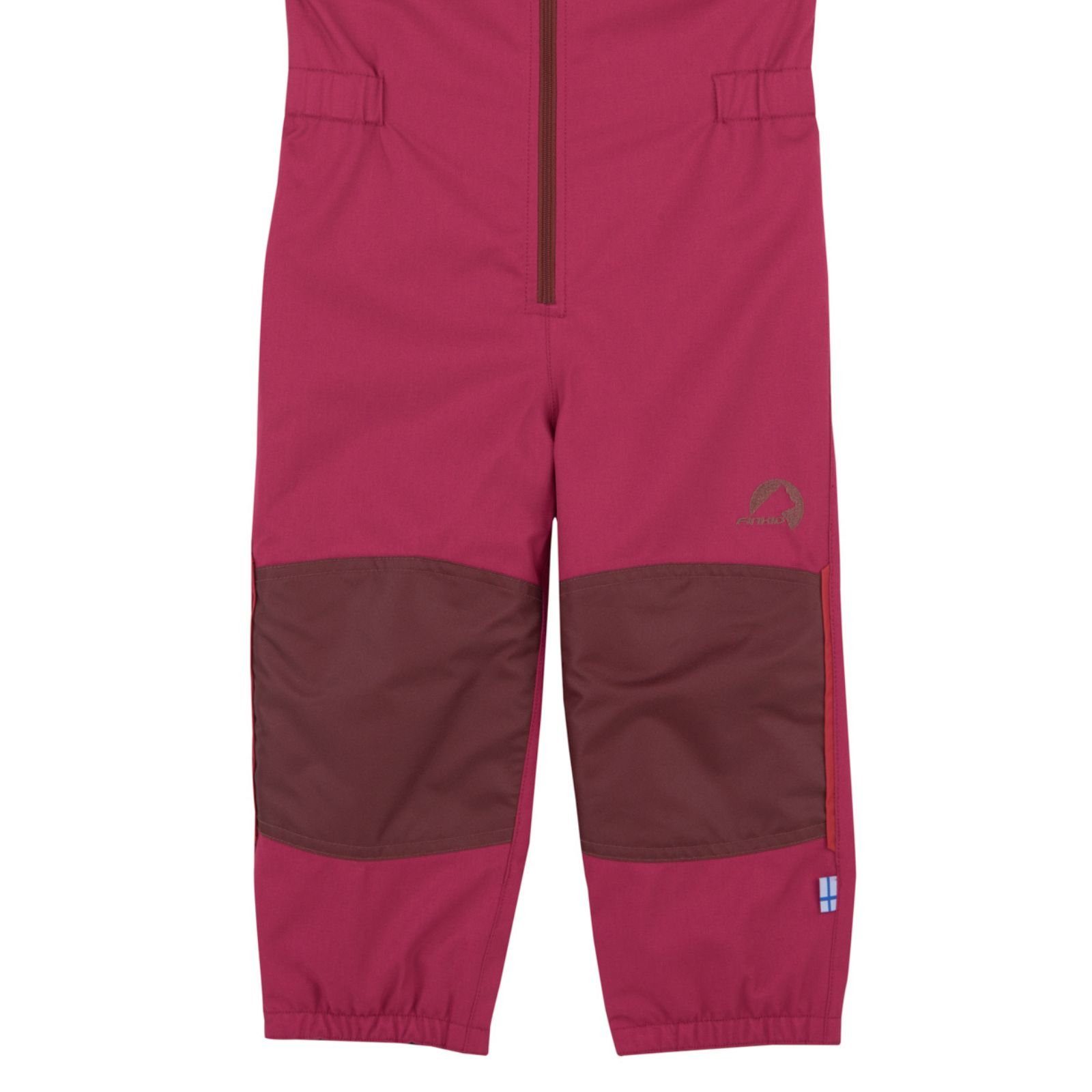 Latzhose Pikku unisex Outdoorhose Raspberry atmungsaktiv Kinderregenhose Finkid wasserdicht Latuli Finkid winddicht