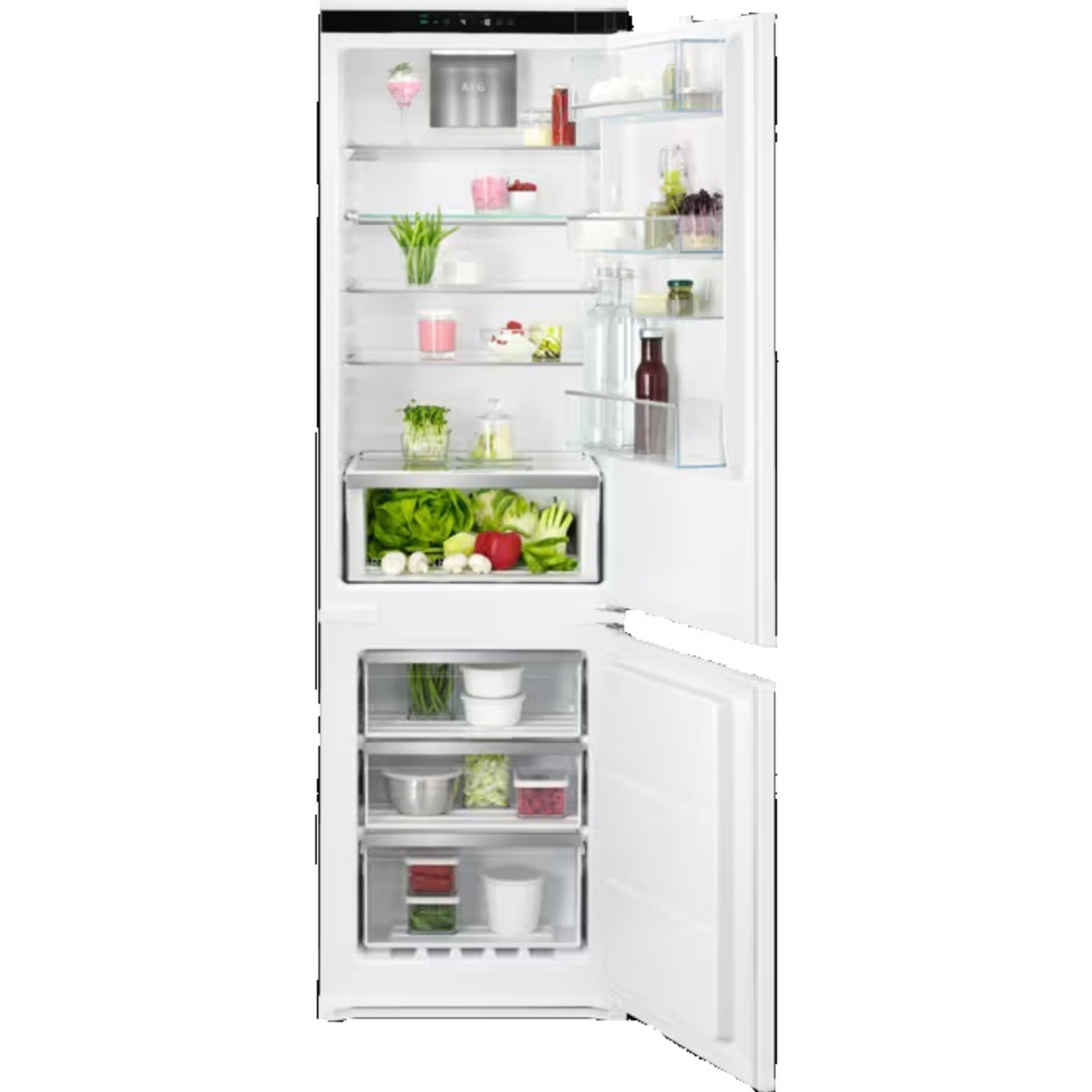 AEG Einbaukühlgefrierkombination 7000 NSC7G181DS, 177 cm hoch, 55 cm breit