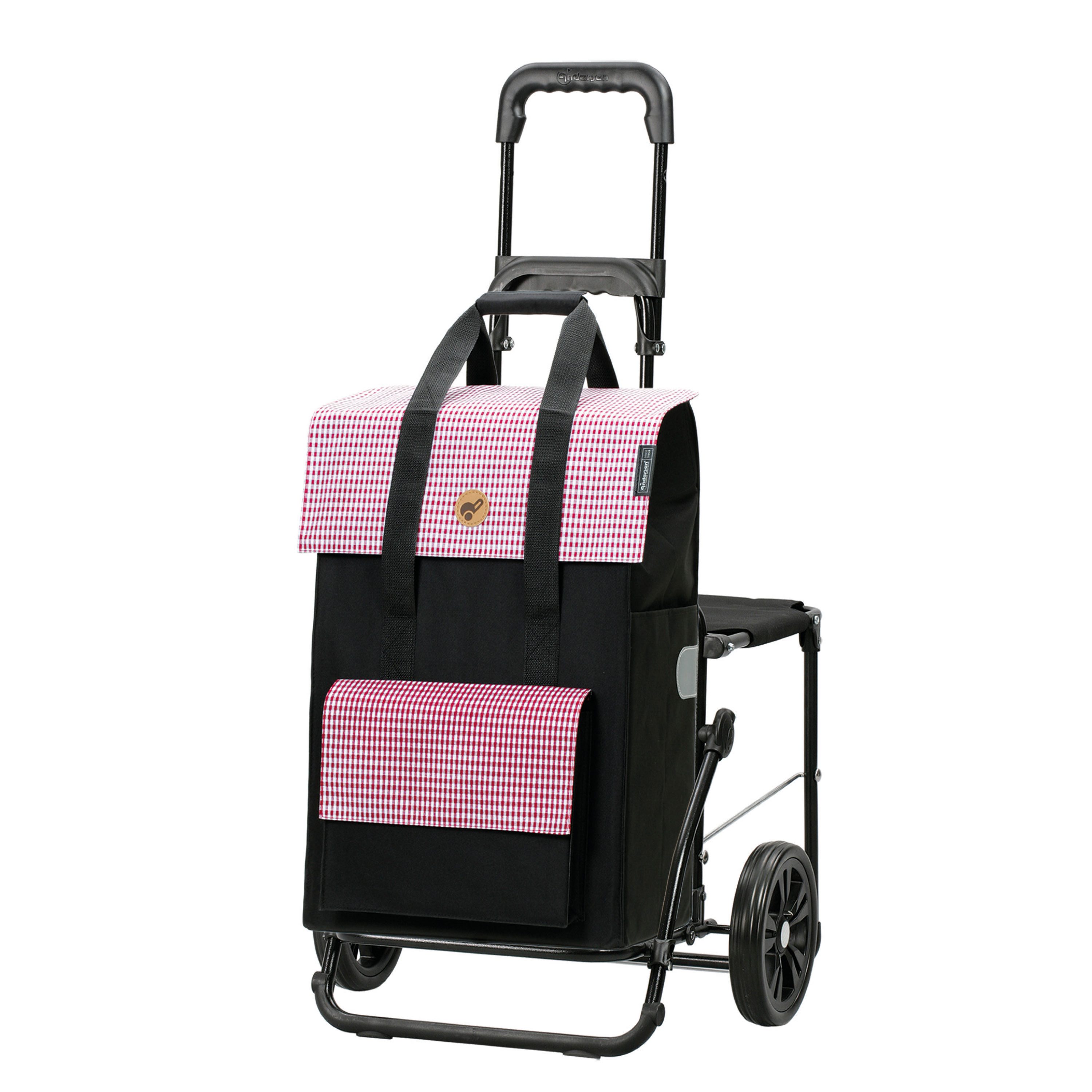 Andersen Einkaufstrolley Komfort Shopper Milla rot, klappbare Ladefläche, b günstig online kaufen