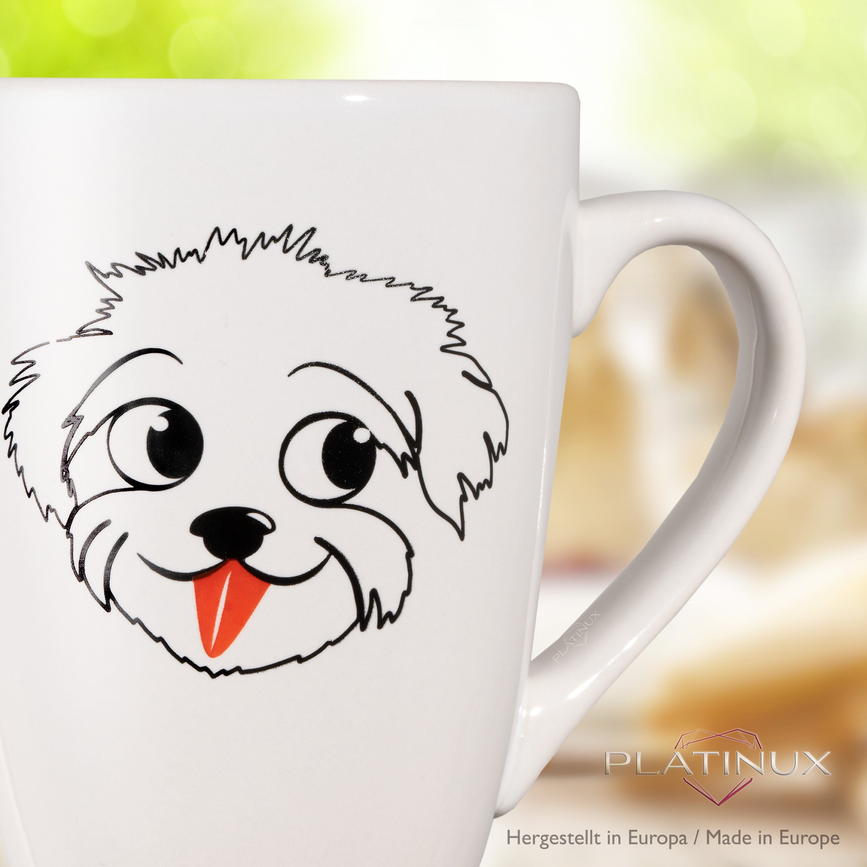 "Einstein", aus Tasse Teetasse Hunde Teebecher Keramik Keramik, Kaffeebecher mit mit Griff Kaffeetasse PLATINUX Tasse Motiv 250ml