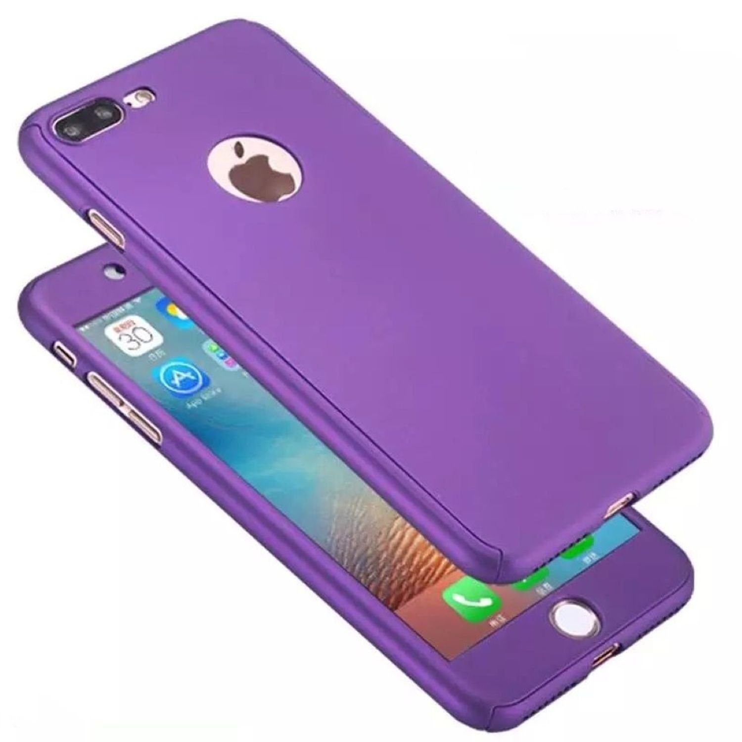 König Design Handyhülle Samsung Galaxy S7, Samsung Galaxy S7 Handyhülle 360  Grad Schutz Full Cover Violett online kaufen | OTTO