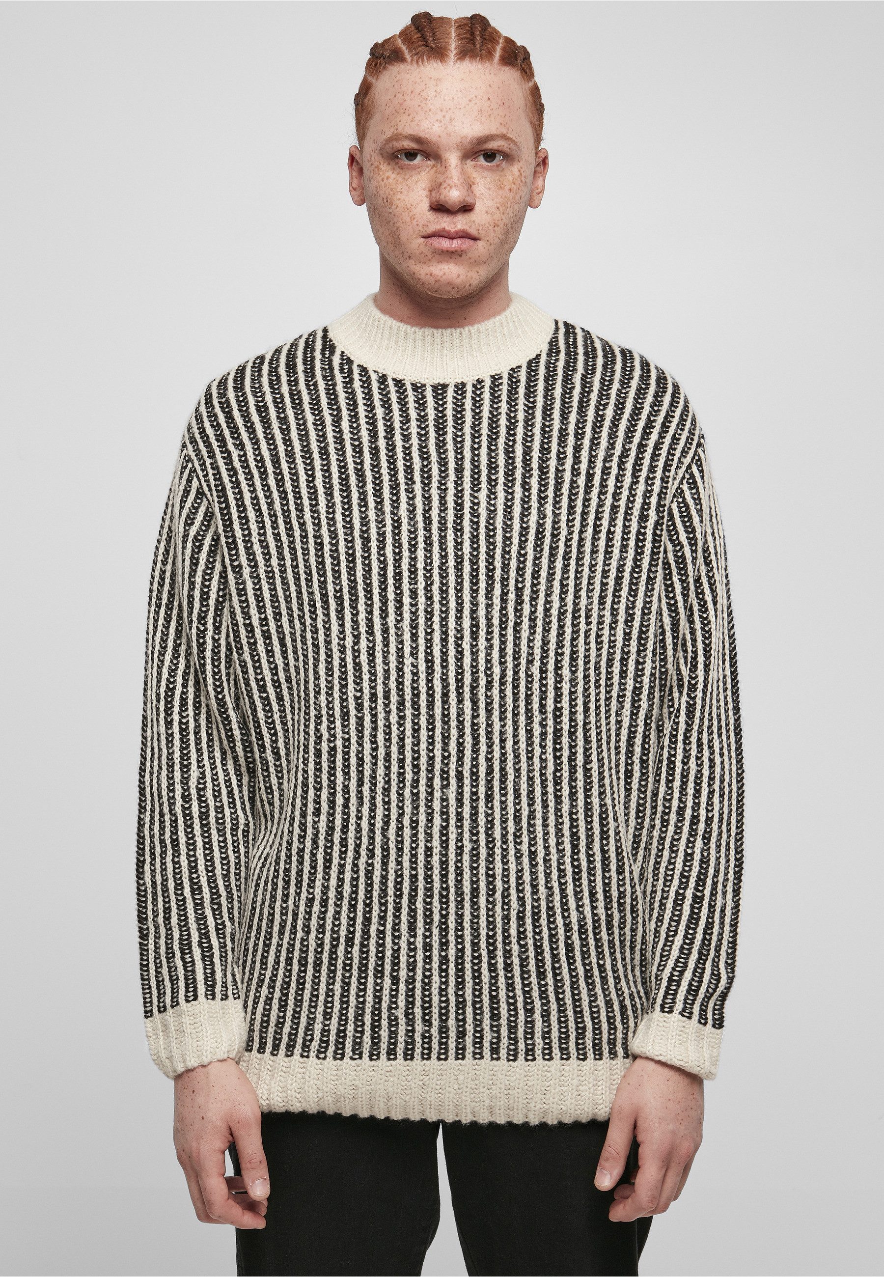 URBAN CLASSICS Rundhalspullover Urban Classics Herren Oversized Two Tone Sw günstig online kaufen