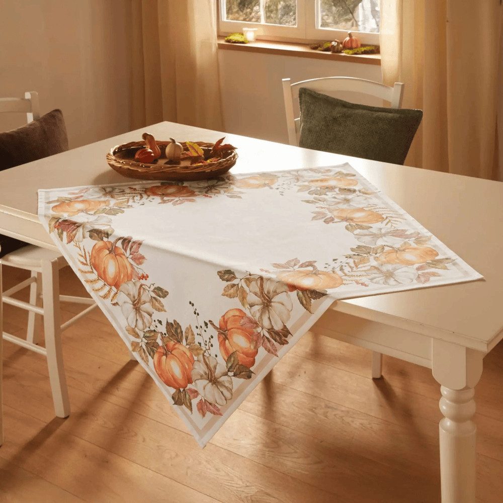 Home-trends24.de Tischdecke Kürbis Tisch Deko Herbstdeko günstig online kaufen