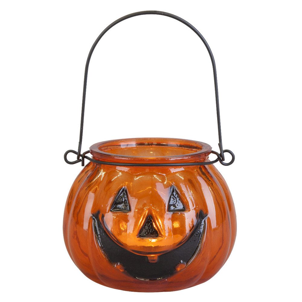 MICA Dekofigur Teelichtglas - Kürbis - ca. 10 x 8 cm günstig online kaufen