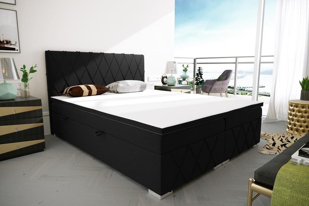 Xlmoebel Boxspringbett Luxus Boxspringbett mit Polsterung und Bettkasten (1-St., Boxspringbett 4069424842555), Hergestellt in Europa