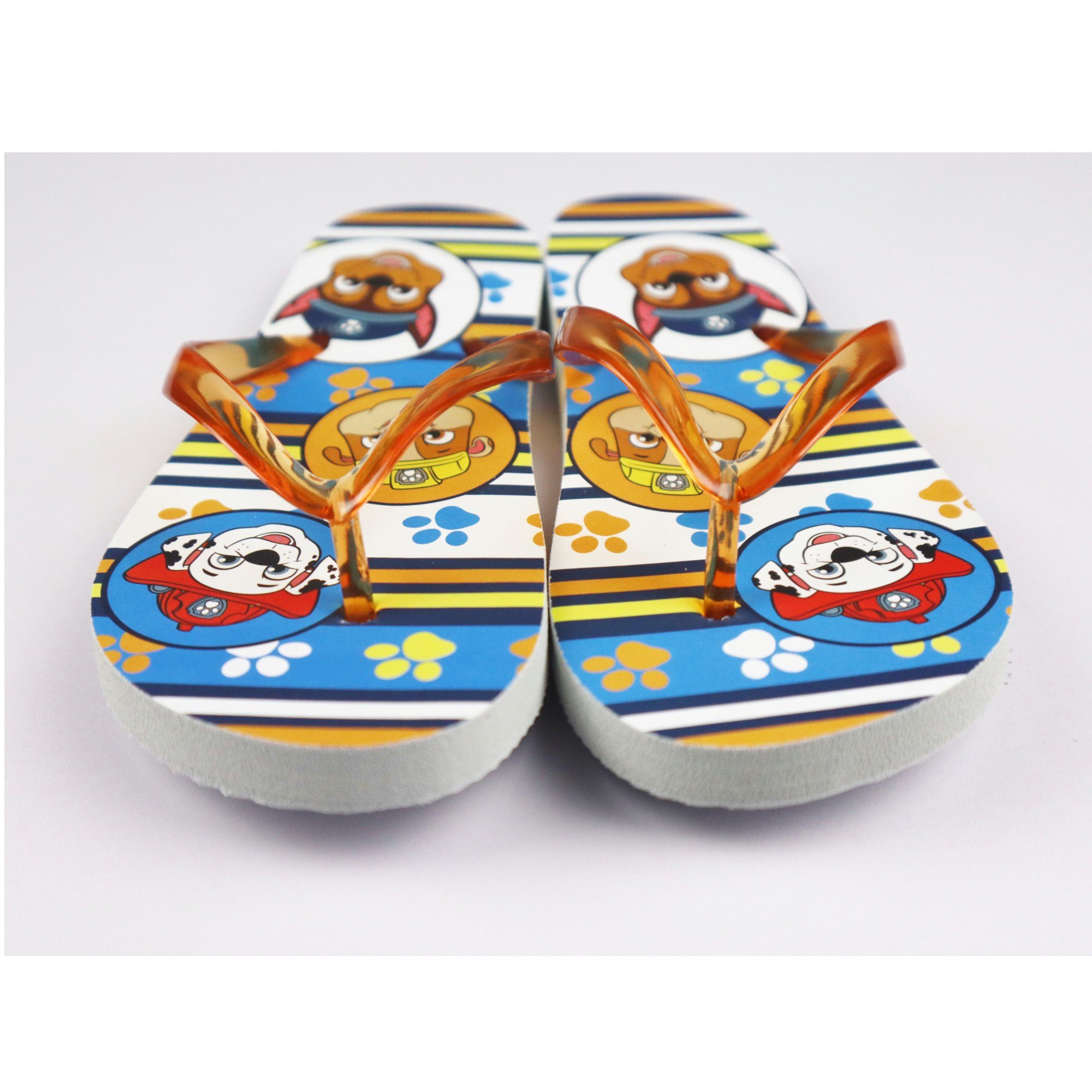 PAW PATROL Paw Patrol Chase Rubble Marshall Kinder jungen Latschen Badezehentrenner Gr. 26 bis 33