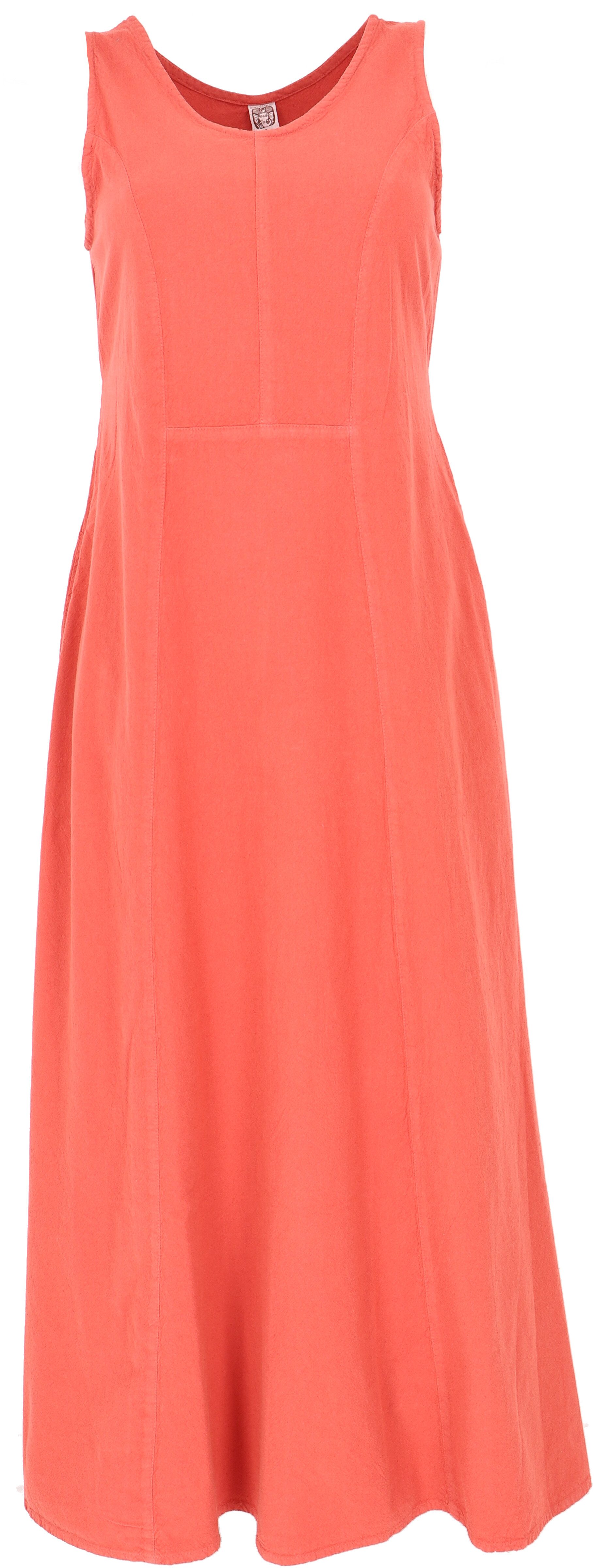 Guru-Shop Midikleid Langes Kleid, Baumwoll-Sommerkleid - günstig online kaufen