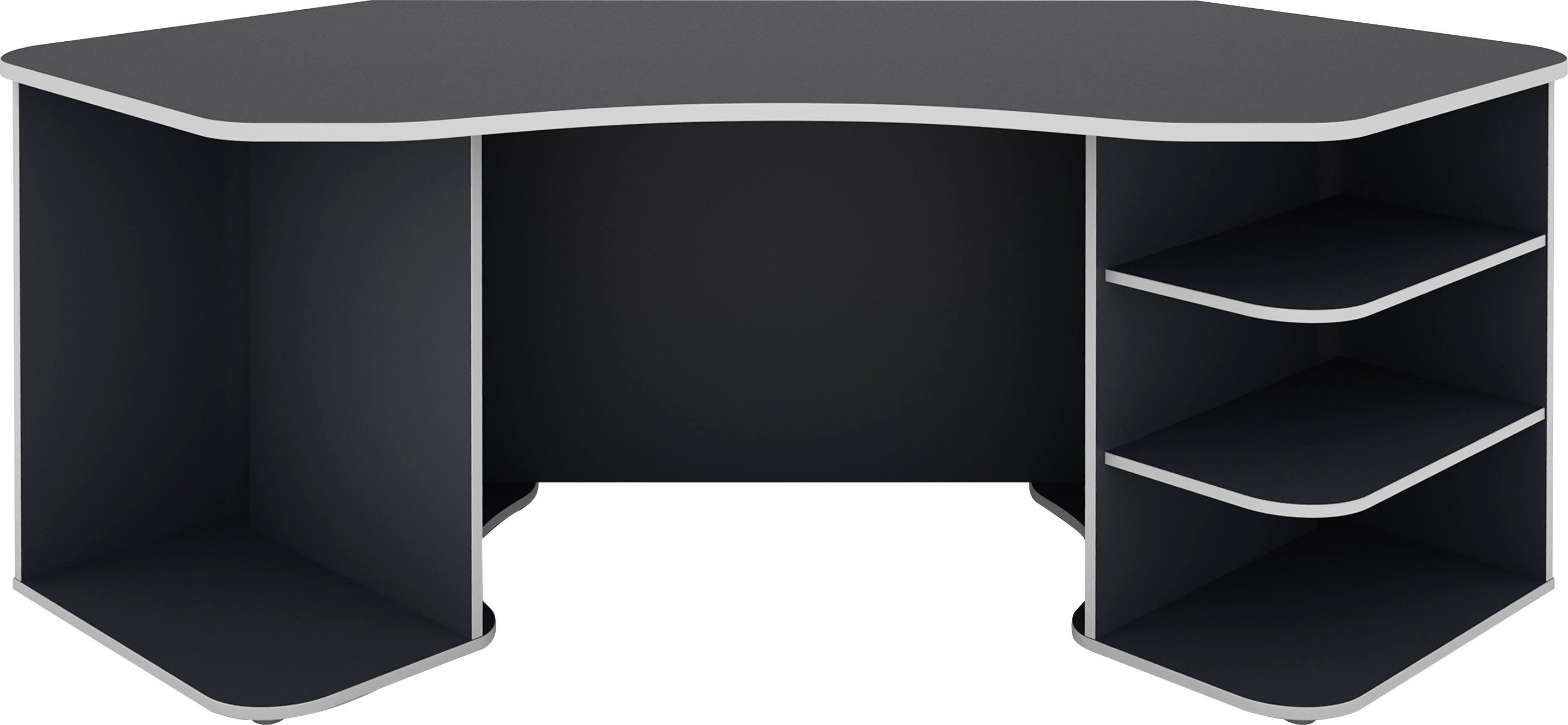 byLIVING Gamingtisch Thanatos, Breite 198 cm, moderner Eckschreibtisch günstig online kaufen