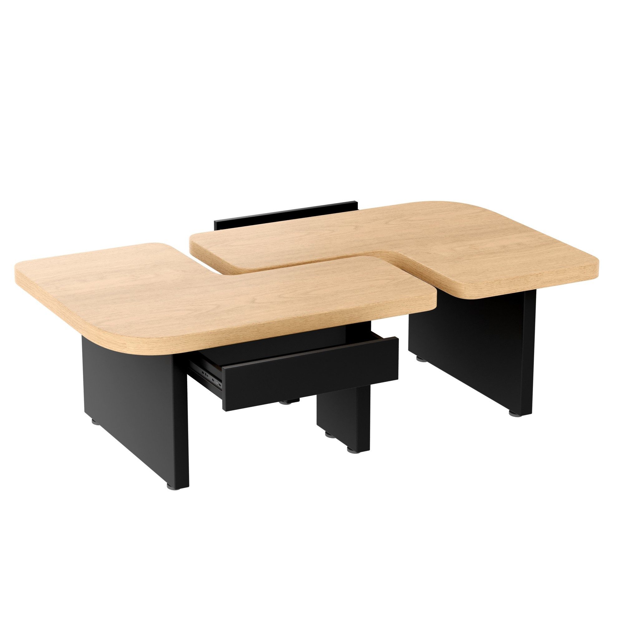 LVHOM Couchtisch 135x60cm/90x90cm ÖKO Modern Modular günstig online kaufen