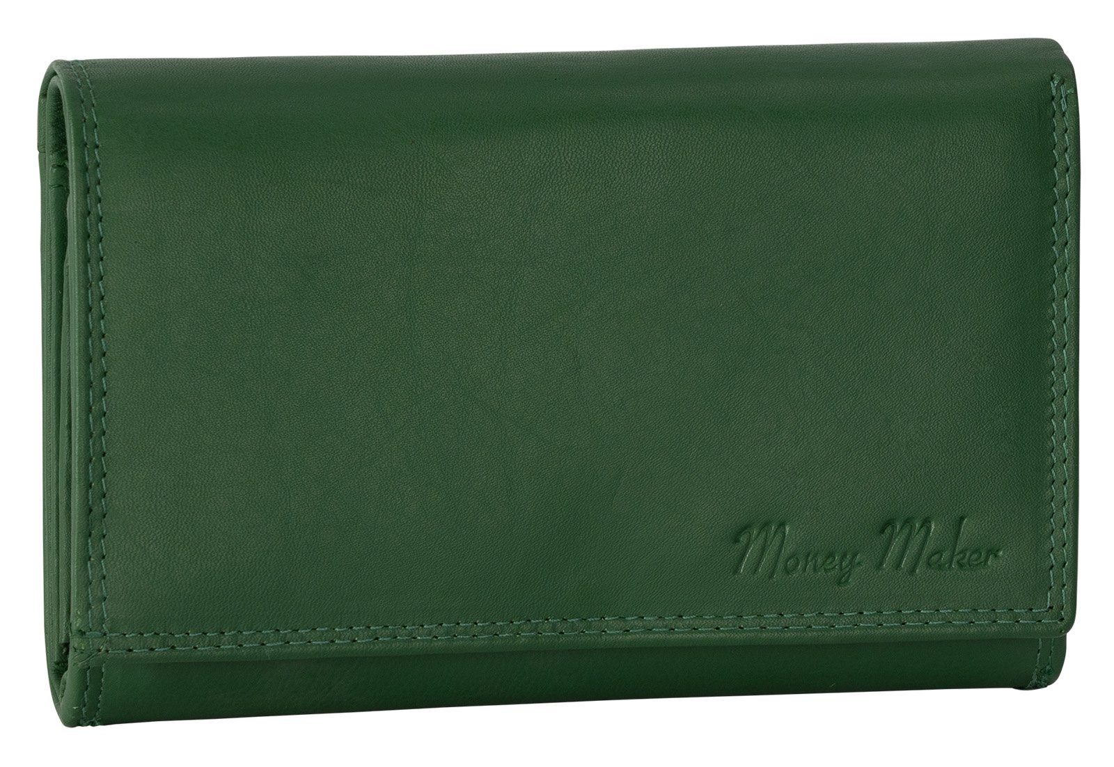 Money Maker Geldbörse RFID Damen Geldbörse Portemonnaie Geldbeutel Damenbörse Leder, Damen Geldbörse klappbar mit Drückknopf Portemonnaie Geldbeutel