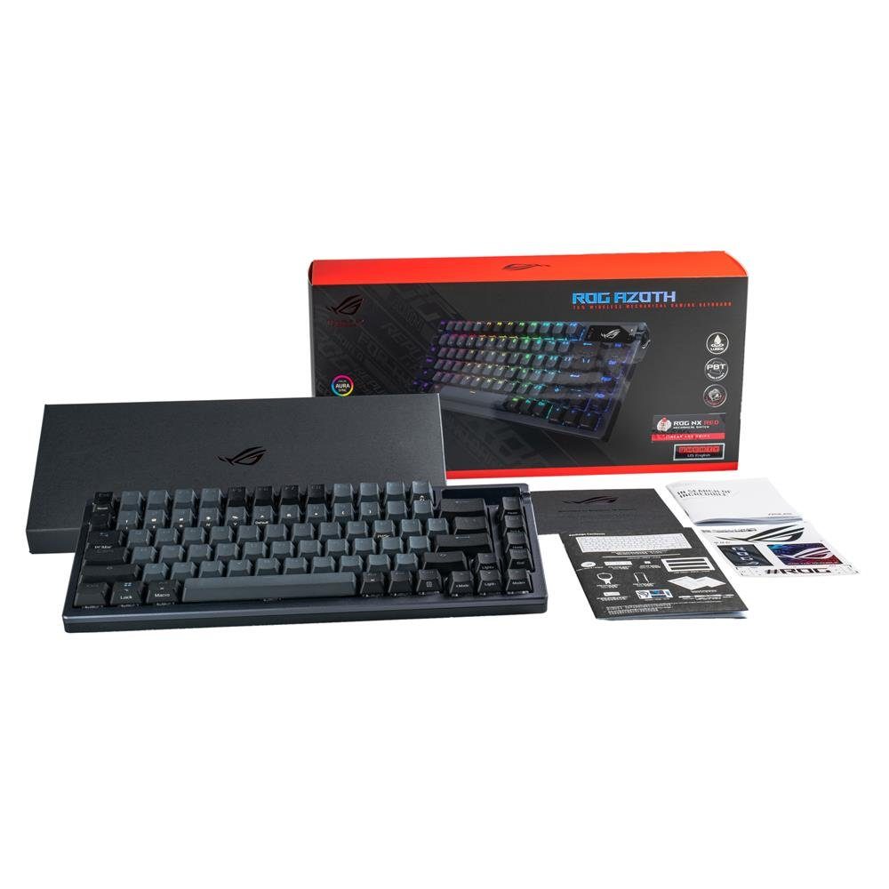 Design) Layout, Gaming-Tastatur Asus deutsches ergonomisches Mechanisch, Bluetooth, ROG (DE Hintergrundbeleuchtet, Azoth Layout, USB,