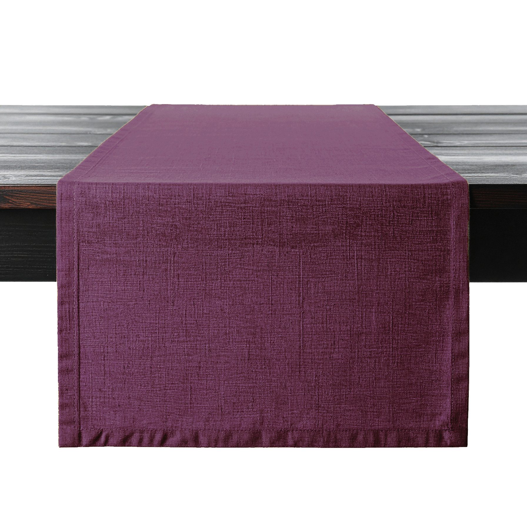 PROFLAX Tischläufer Tischläufer Proflax Leinen plum 50x150 cm, gewebt
