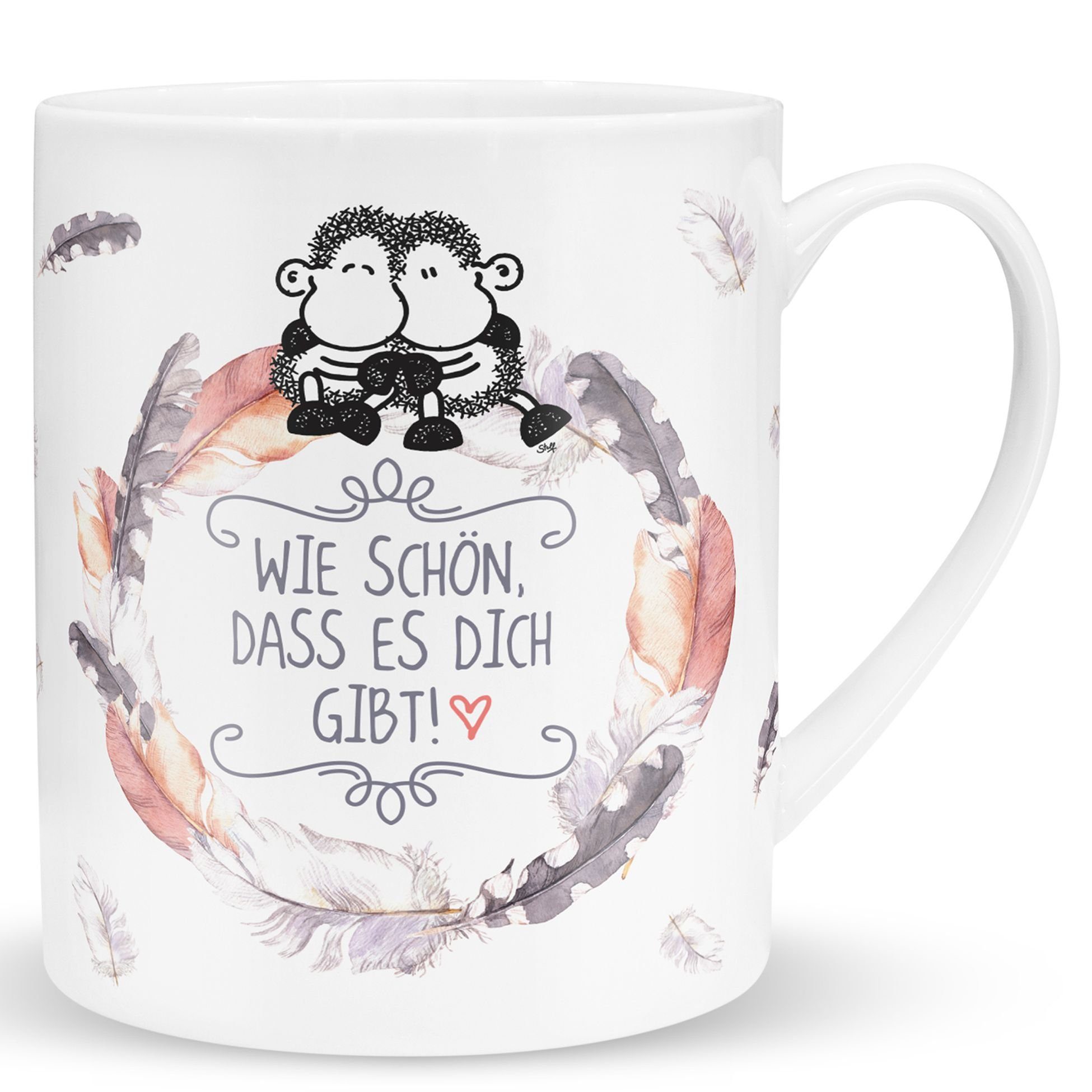 Sheepworld Tasse Sheepworld - XL Geschenk- Kaffee- Tasse "Schön dass es dich gibt"