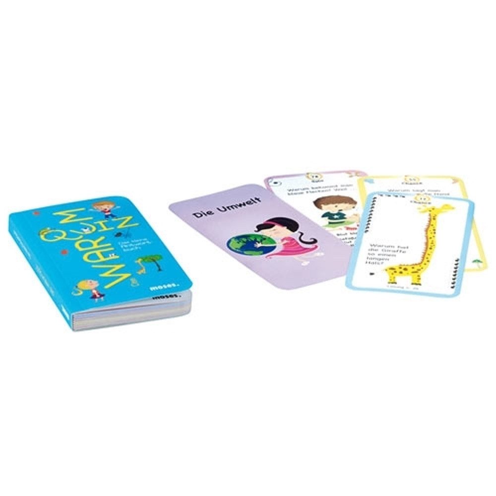 Moses. Verlag Spiel Das Warum Quiz 100 Warum-Fragen Karten-Spiel für Kinder ab 6 Jahren