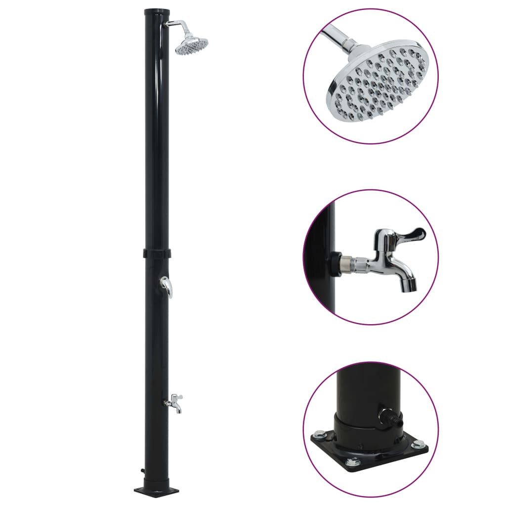 Thumbnail - vidaXL Solardusche, Solardusche Schwarz 220 cm 20 L