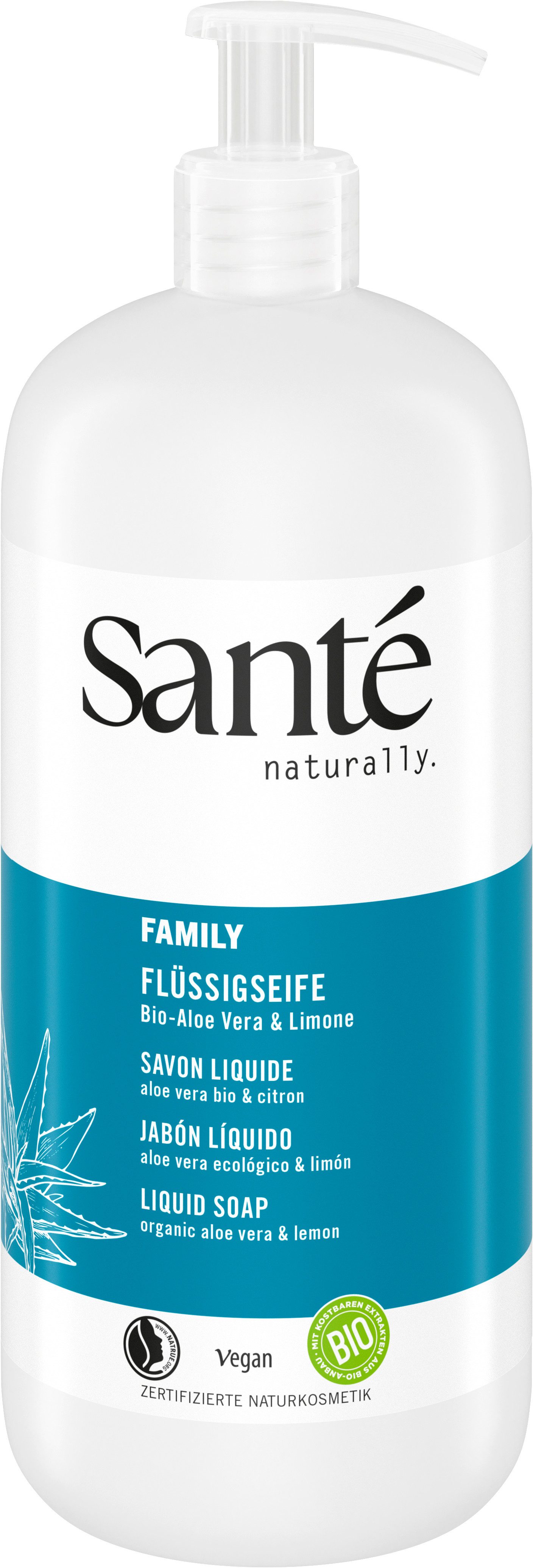 SANTE Flüssigseife naturally, Waschvergnügen für Groß und Klein