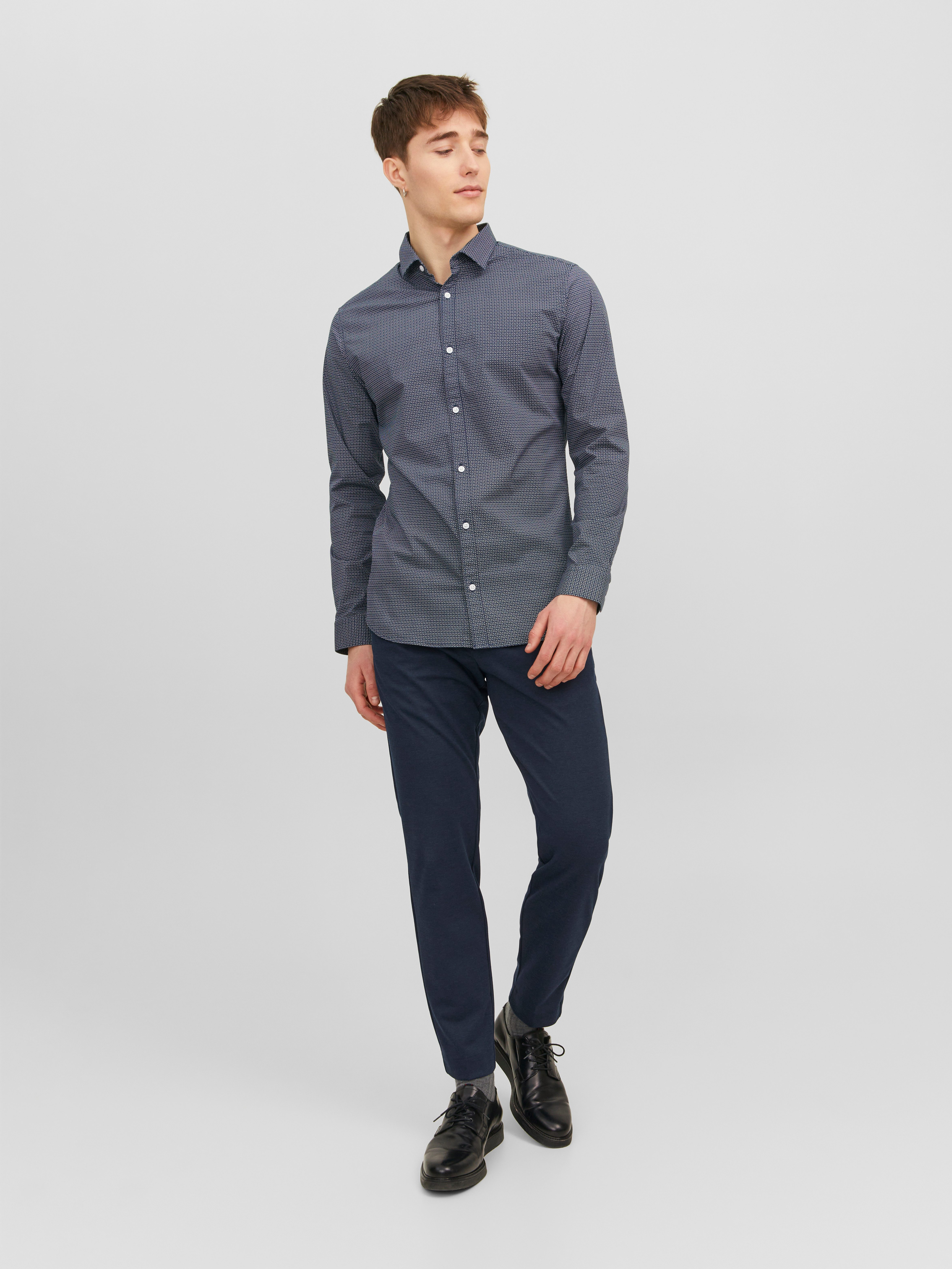 Jack & Jones Chinohose JPSTMARCO – Chinohose mit mittlerer Taille, Slim Fit, bequem unifarben, modisch, slim fit, Web