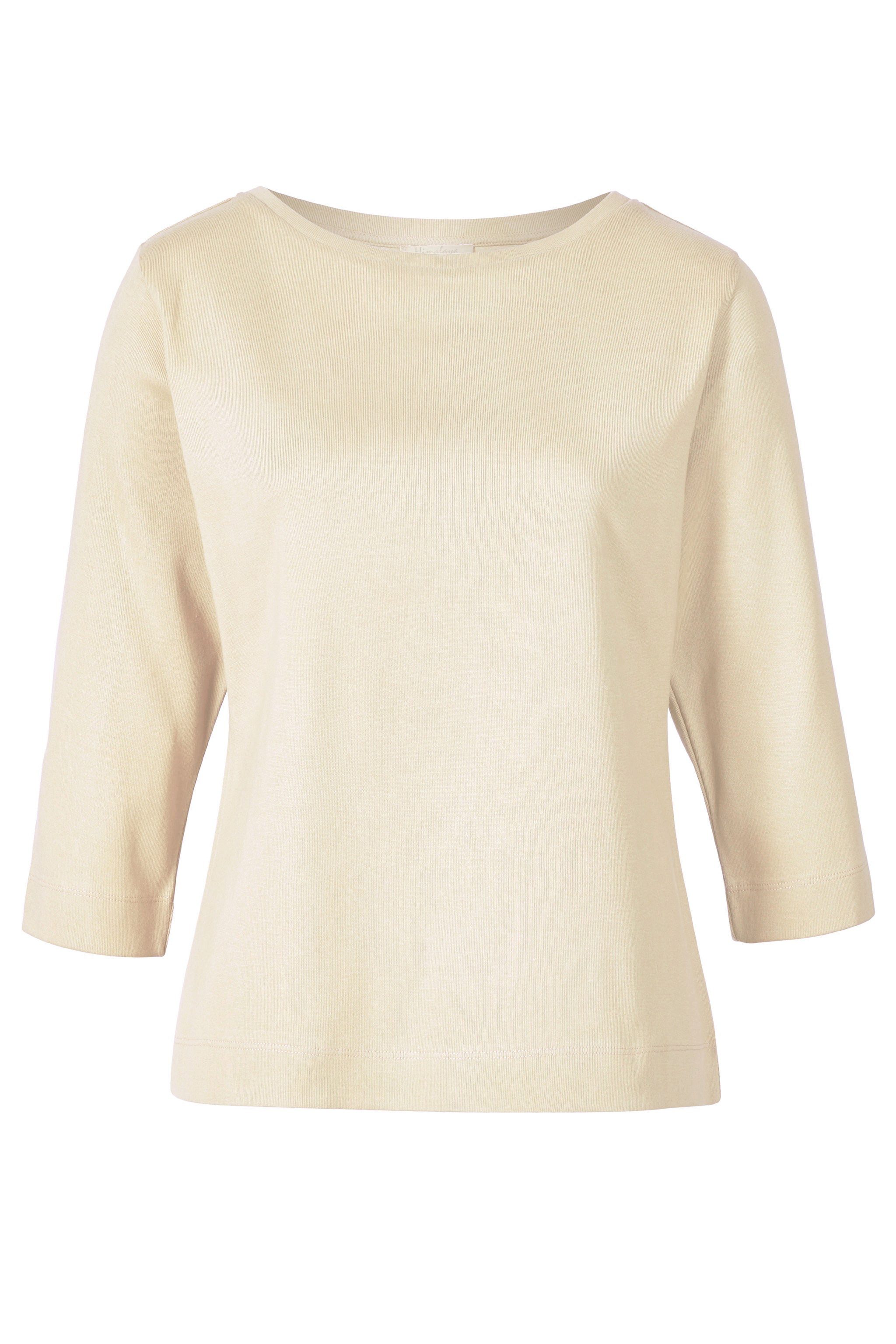 Himalaya Clothing Kurzarmshirt Elegantes Shirt 3/4 Arm Damen mit Rundhalsausschnitt aus Bio-Baumwolle Vielseitiges Shirt mit hohem Tragekomfort