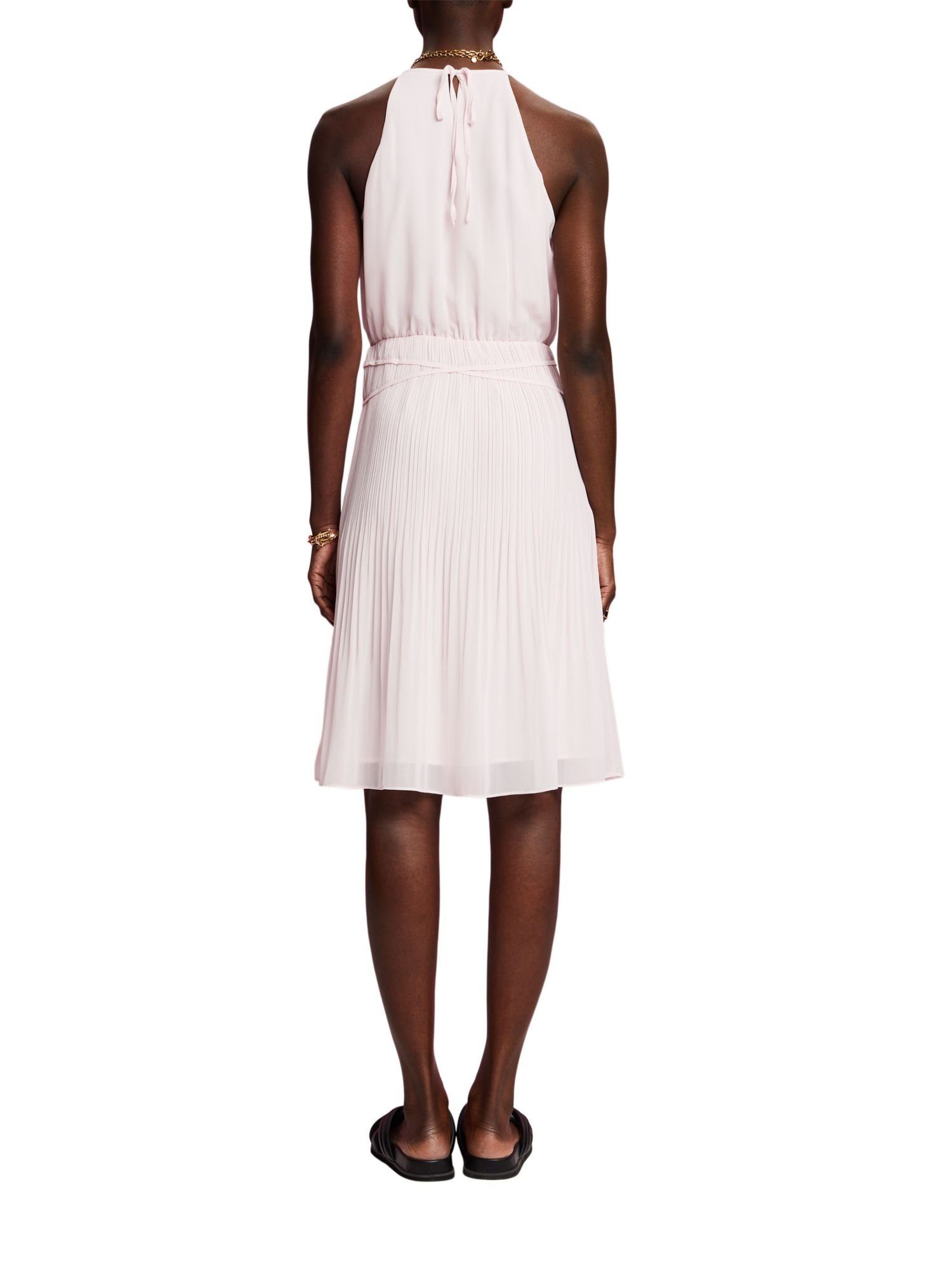 Minikleid Kleid recyceltem aus Esprit PINK Collection PASTEL Chiffon