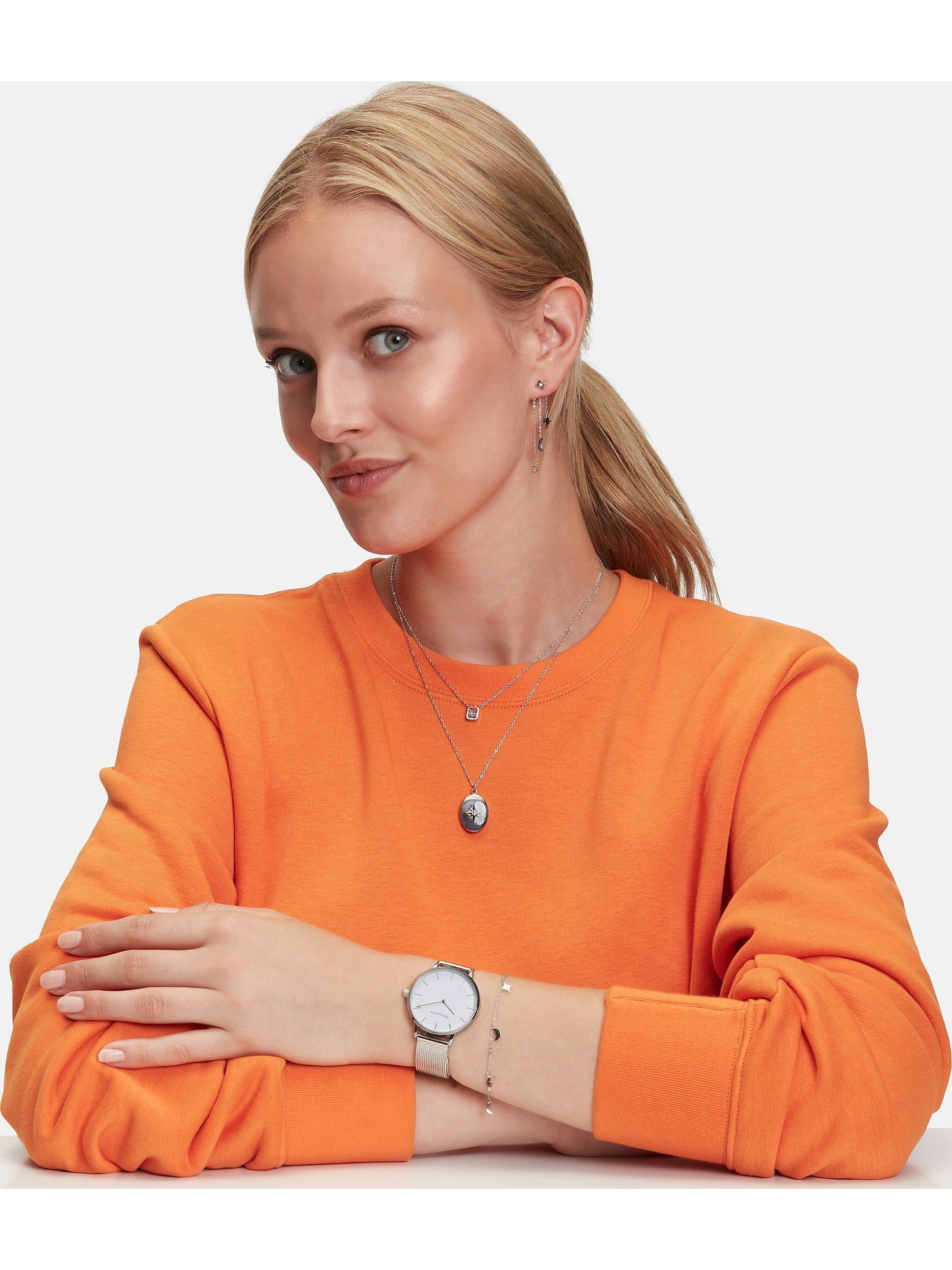 Tamaris Edelstahlkette Tamaris Damen-Kette Edelstahl Zirkonia günstig online kaufen