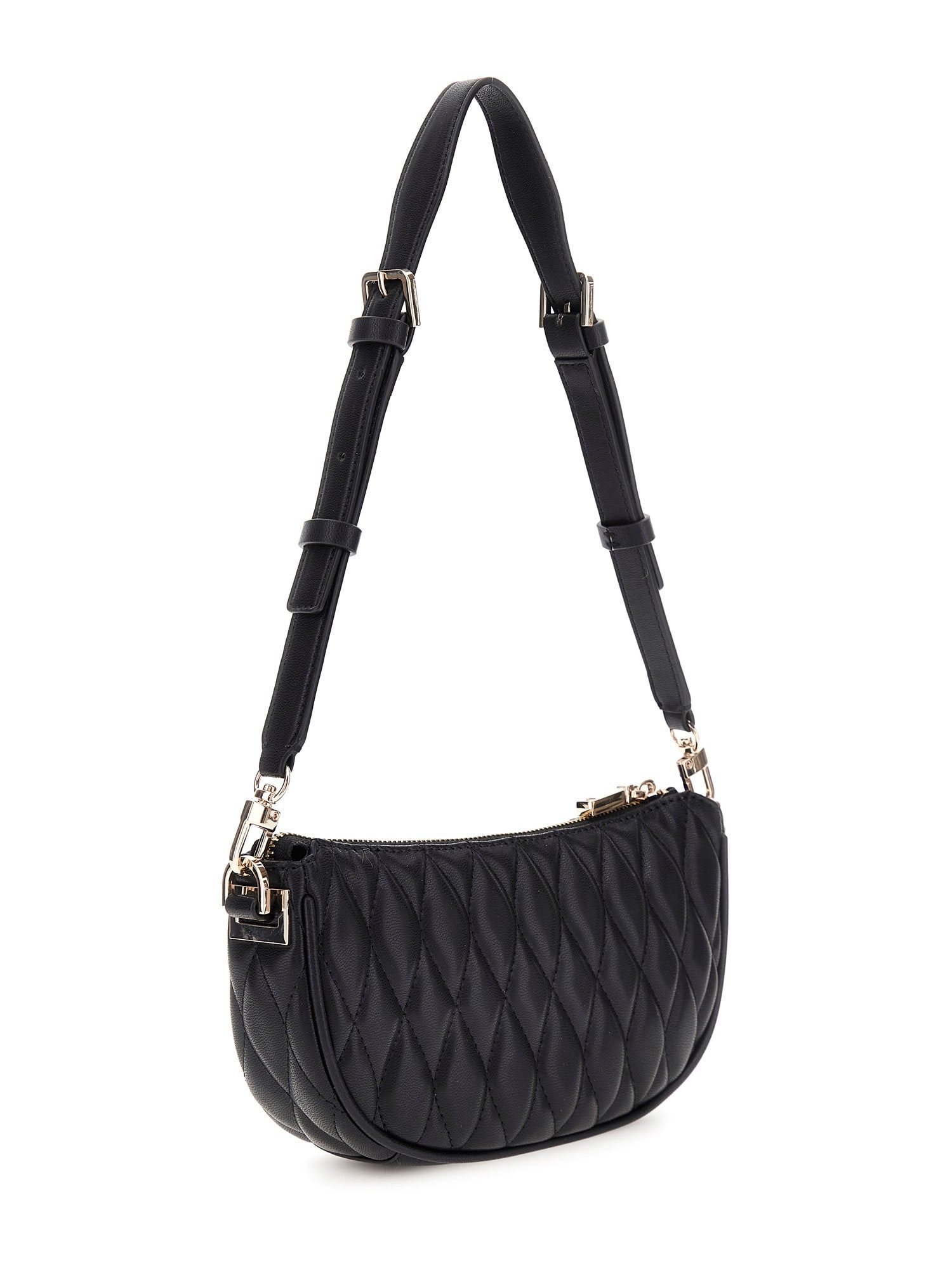 Guess Umhängetasche HWQG8122720 VALLA MINI TOP ZIP SHLDR BAG Woman Schultertasche (Stück, 1), Logoschriftzug