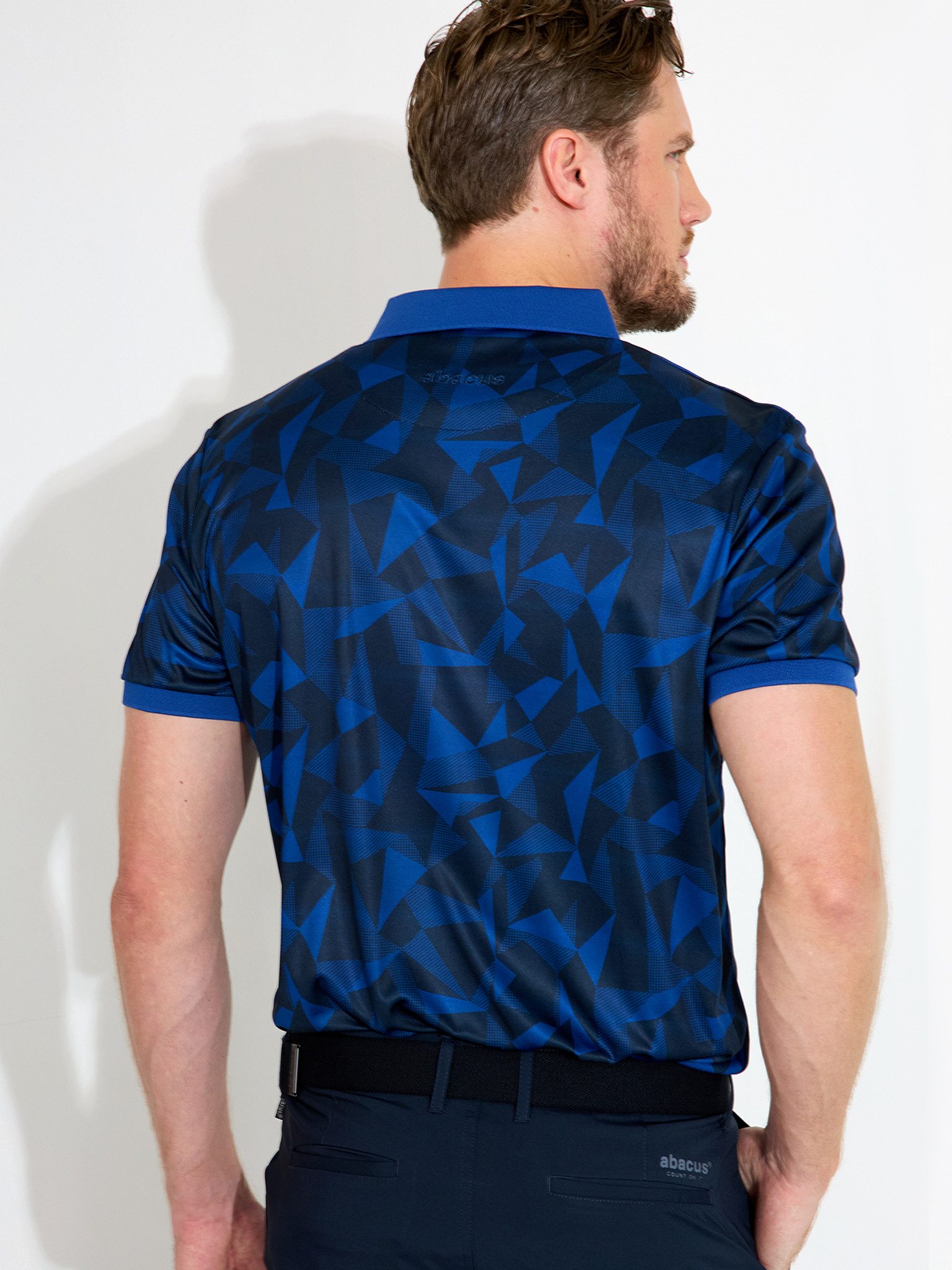 Abacus Sportswear Poloshirt Abacus Golfpolo Tumble Drycool Blau-Gemustert H günstig online kaufen