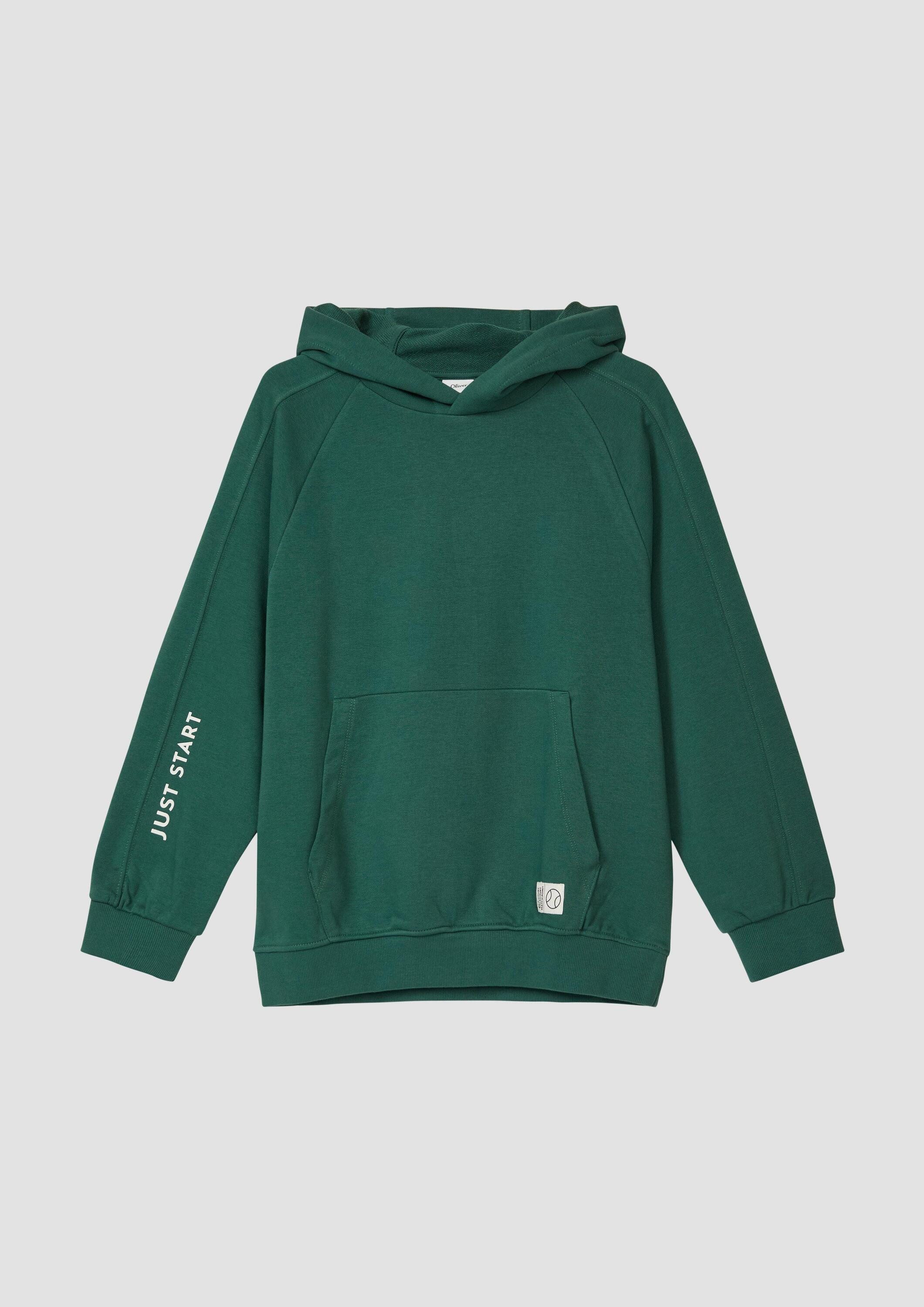 s.Oliver Sweatshirt Sweatshirt Oversize-Hoodie mit Print-Detail