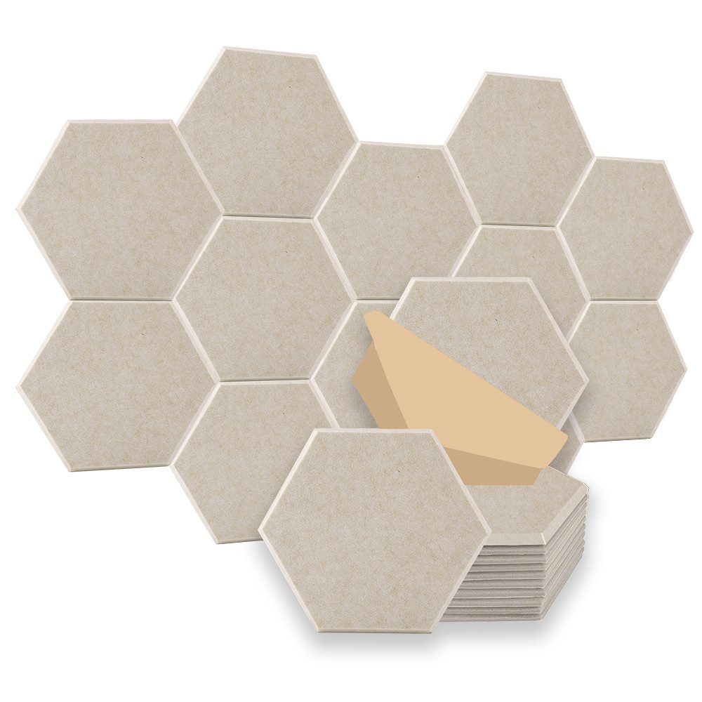 PFCTART Schallschutzpaneel Sechseckige akustische Absorptionsplatte aus Pol günstig online kaufen