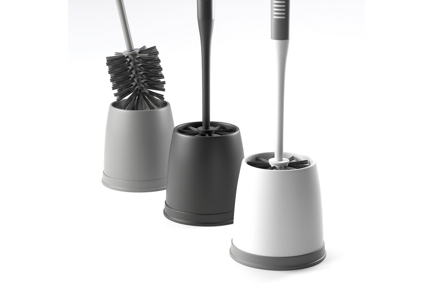 SAVEGA WC-Reinigungsbürste SAVEGA - Klobürste mit innovativer Borstenstruktur, Toilettenreinigung, (Packung, 2-tlg), Effektive Kunststoffborsten,Belüfteter Bürstenhalter