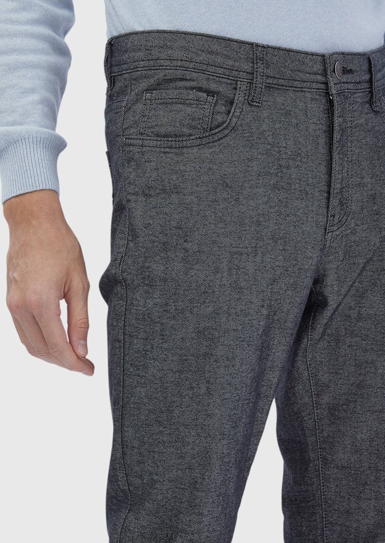 RAMSEY Chinohose Gewebte, schmal geschnittene Freizeithose aus Baumwollmischgewebe