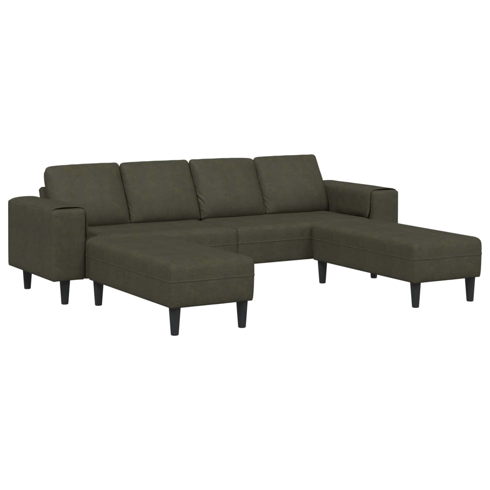 vidaXL Sofa Wohnzimmer Couch 3 pcs Olivegrün, 3 Teile