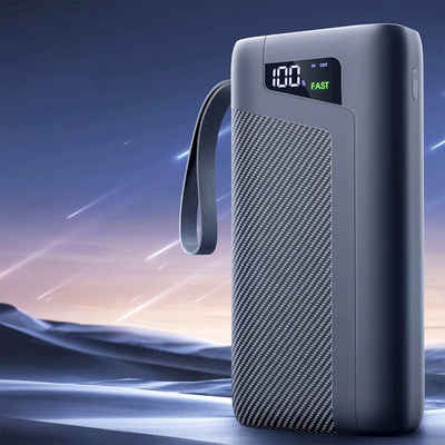 VSIUO Externe Handyakkus Akkus Batterie USB Type C Powerbank 28W Solar Powerbank 30000 mAh