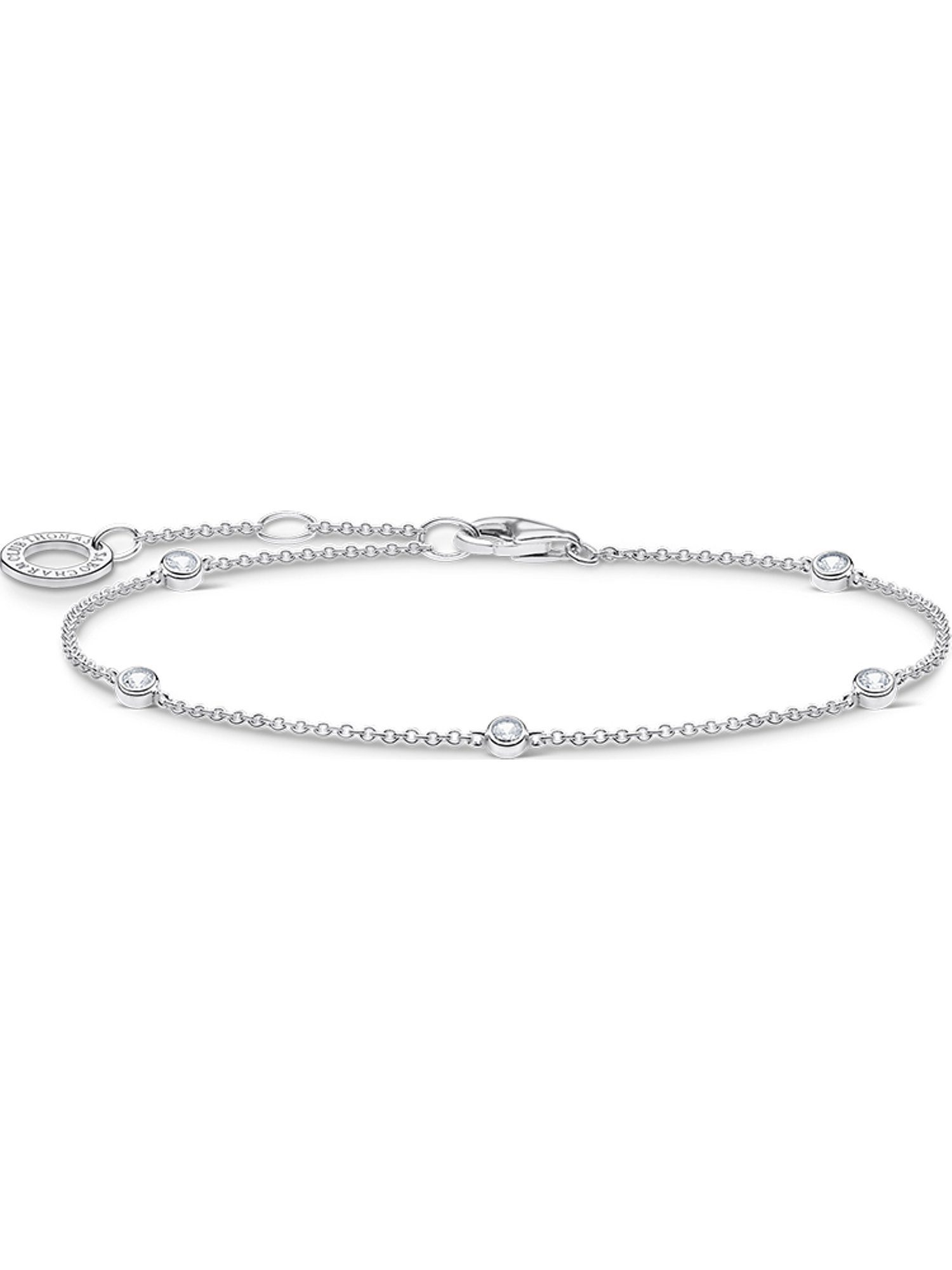 Silberarmband Thomas Sabo Damen-Armband 925er Silber 5 Zirkonia